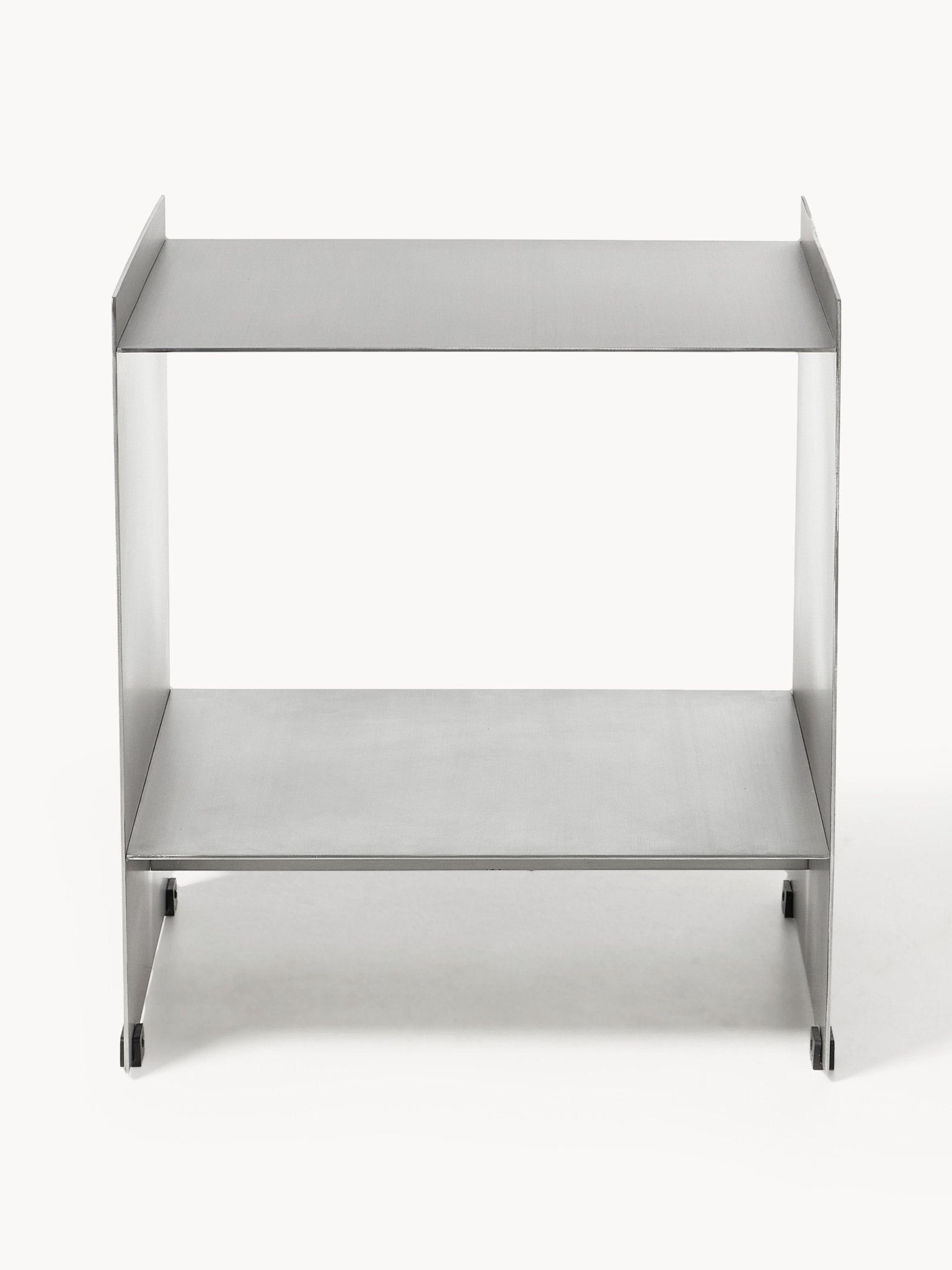 Aiden Metal Komodin, Modern Minimalist Fırçalanmış Çelik - Velotti