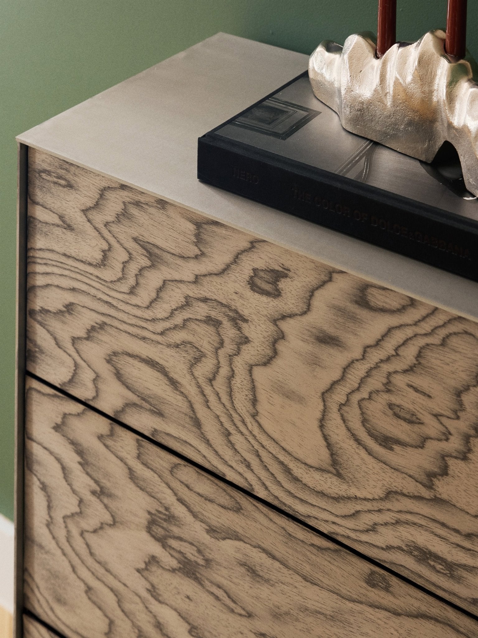 Ako Ahşap ve Metal Dressoir Minimalist Lüks Konsol - Velotti