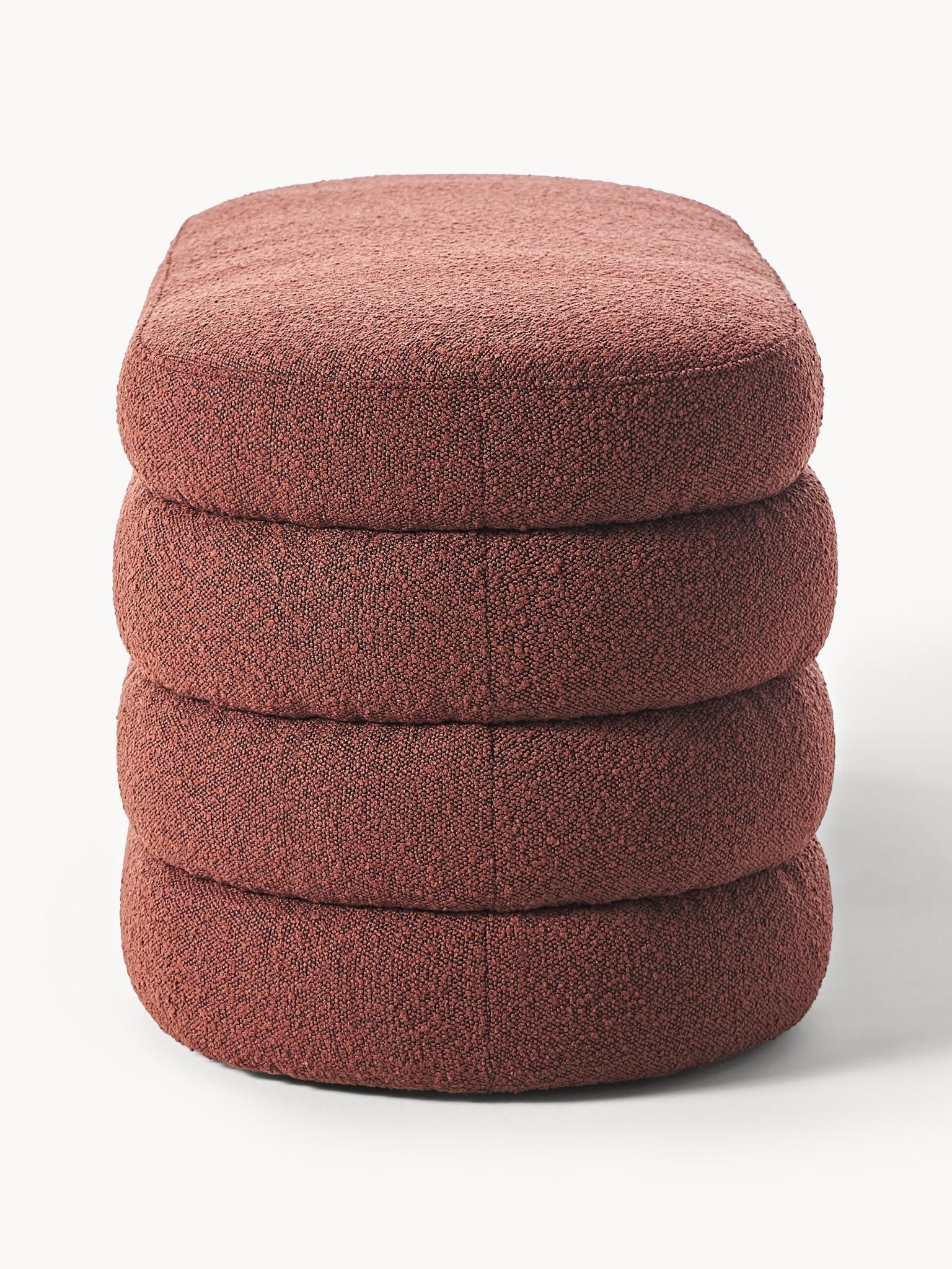 Alto Bouclé Döşemeli Bank - Lüks Makaron Tasarım - Velotti