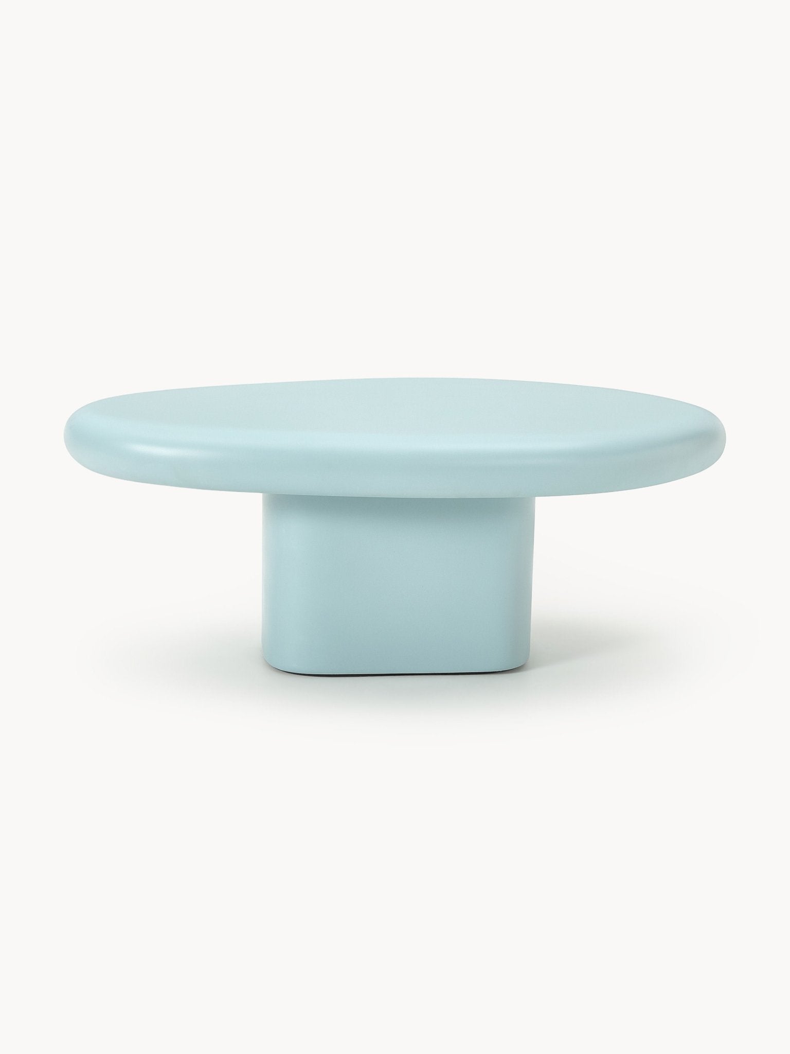 Anaya Modern Organik Tasarım Orta Sehpa Açık Mavi Fiberglas - Velotti