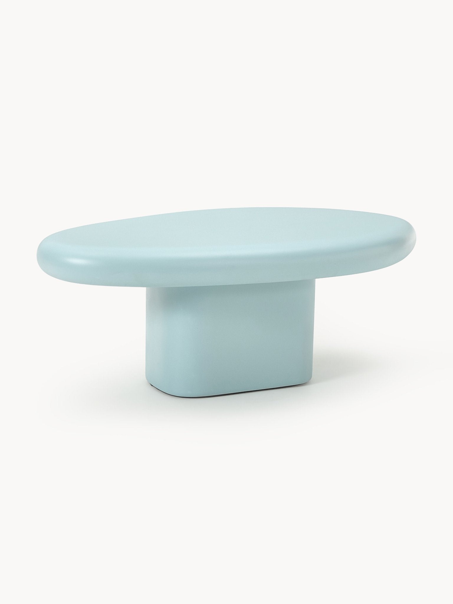 Anaya Modern Organik Tasarım Orta Sehpa Açık Mavi Fiberglas - Velotti