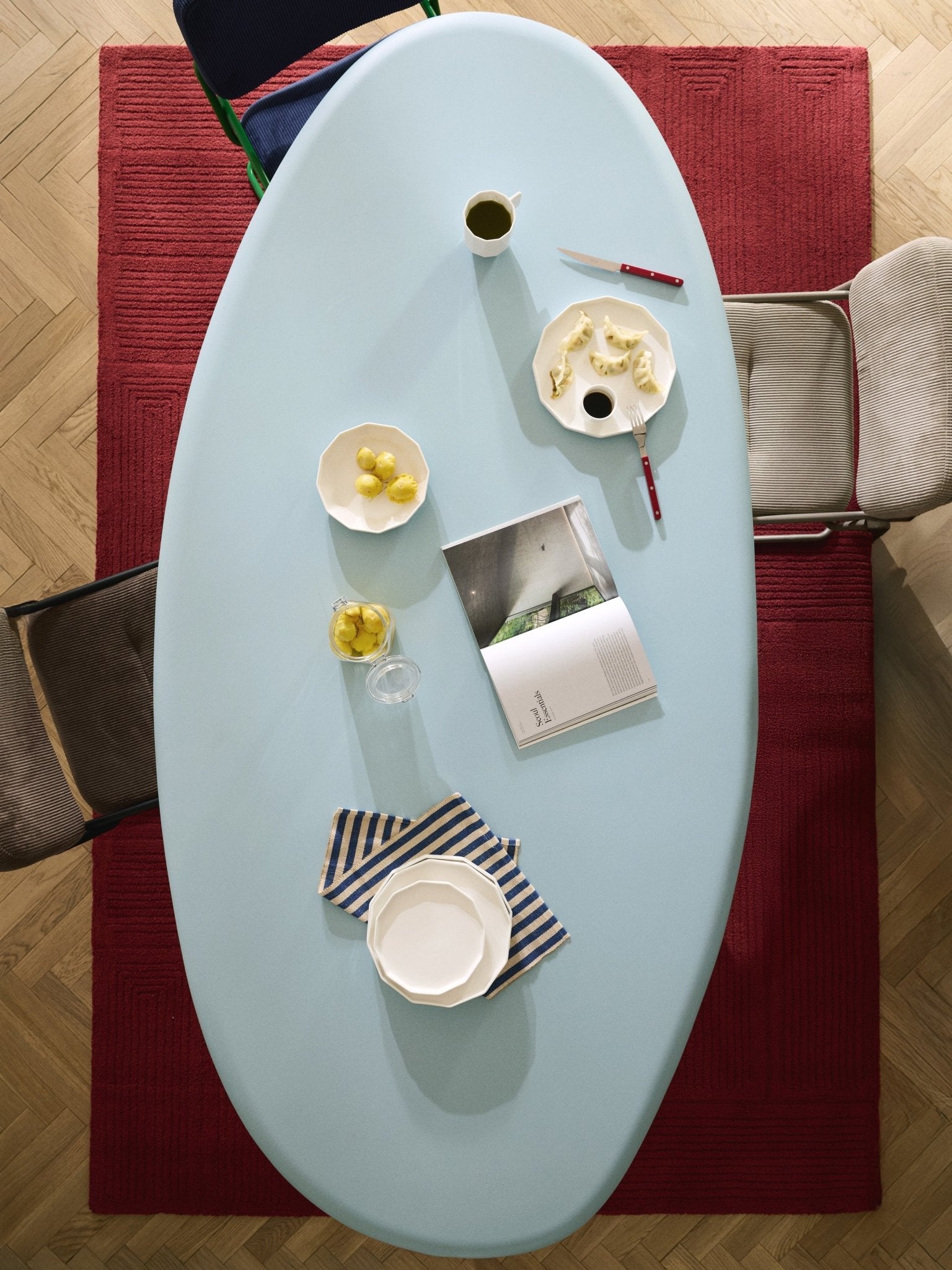 Anaya Organik Tasarımlı Lake Yemek Masası 230 cm - Velotti