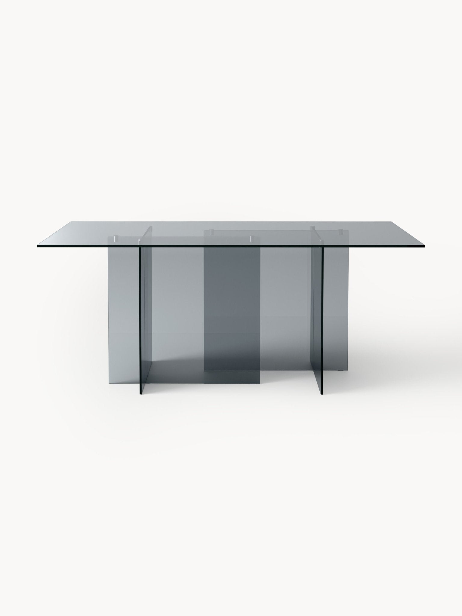 Anouk Modern Cam Yemek Masası 180x90 cm Şık Tasarım - Velotti