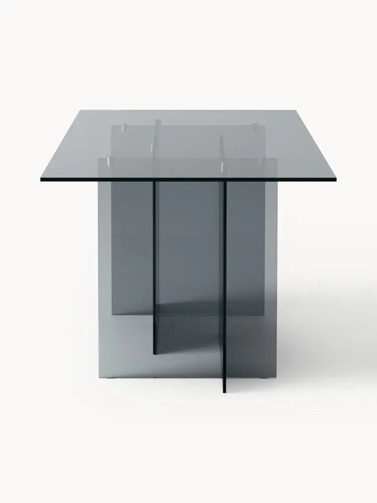 Anouk Modern Cam Yemek Masası 180x90 cm Şık Tasarım - Velotti