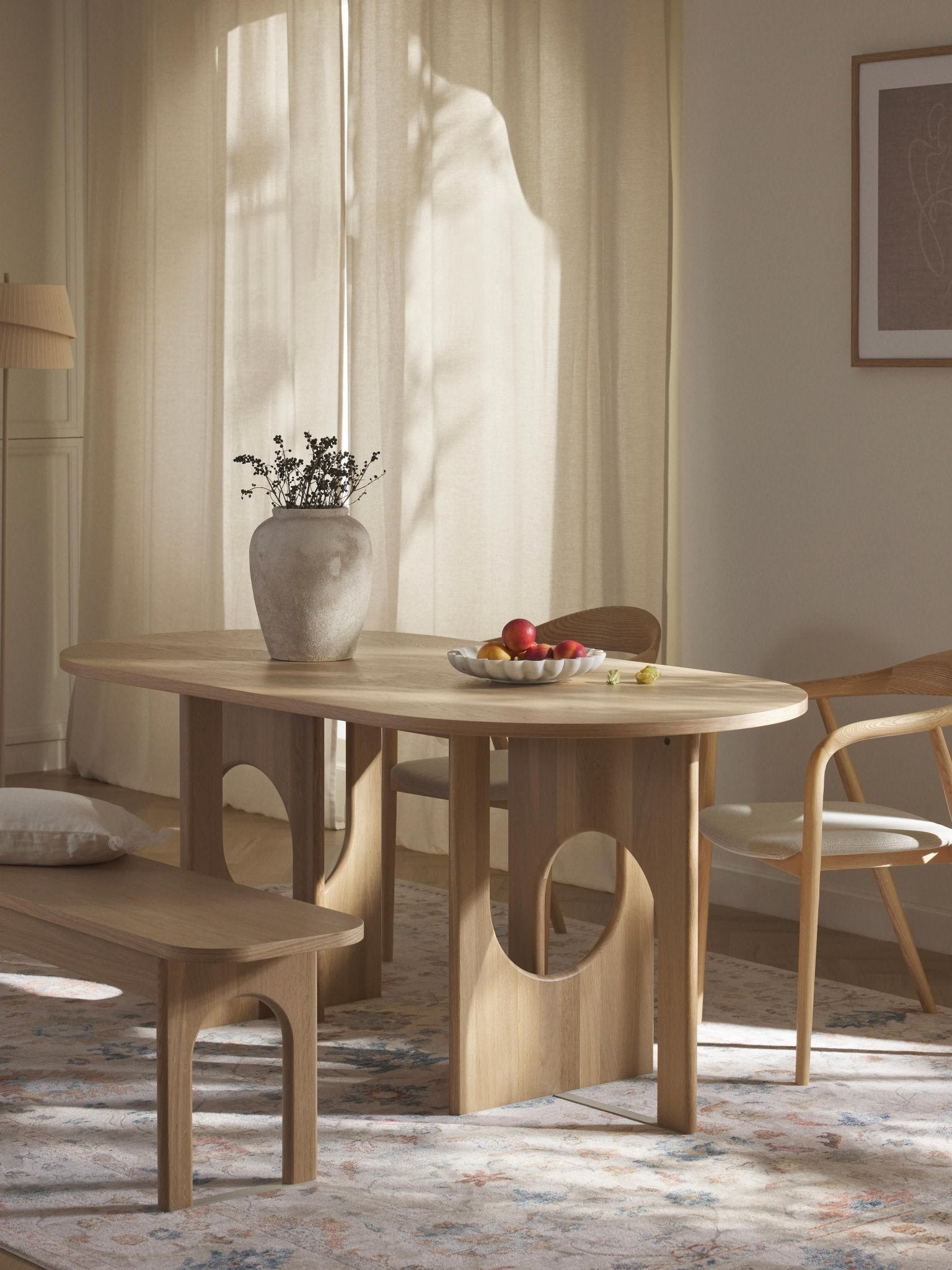 Apollo Oval Yemek Masası Modern Lüks Tasarım 200 cm - Velotti