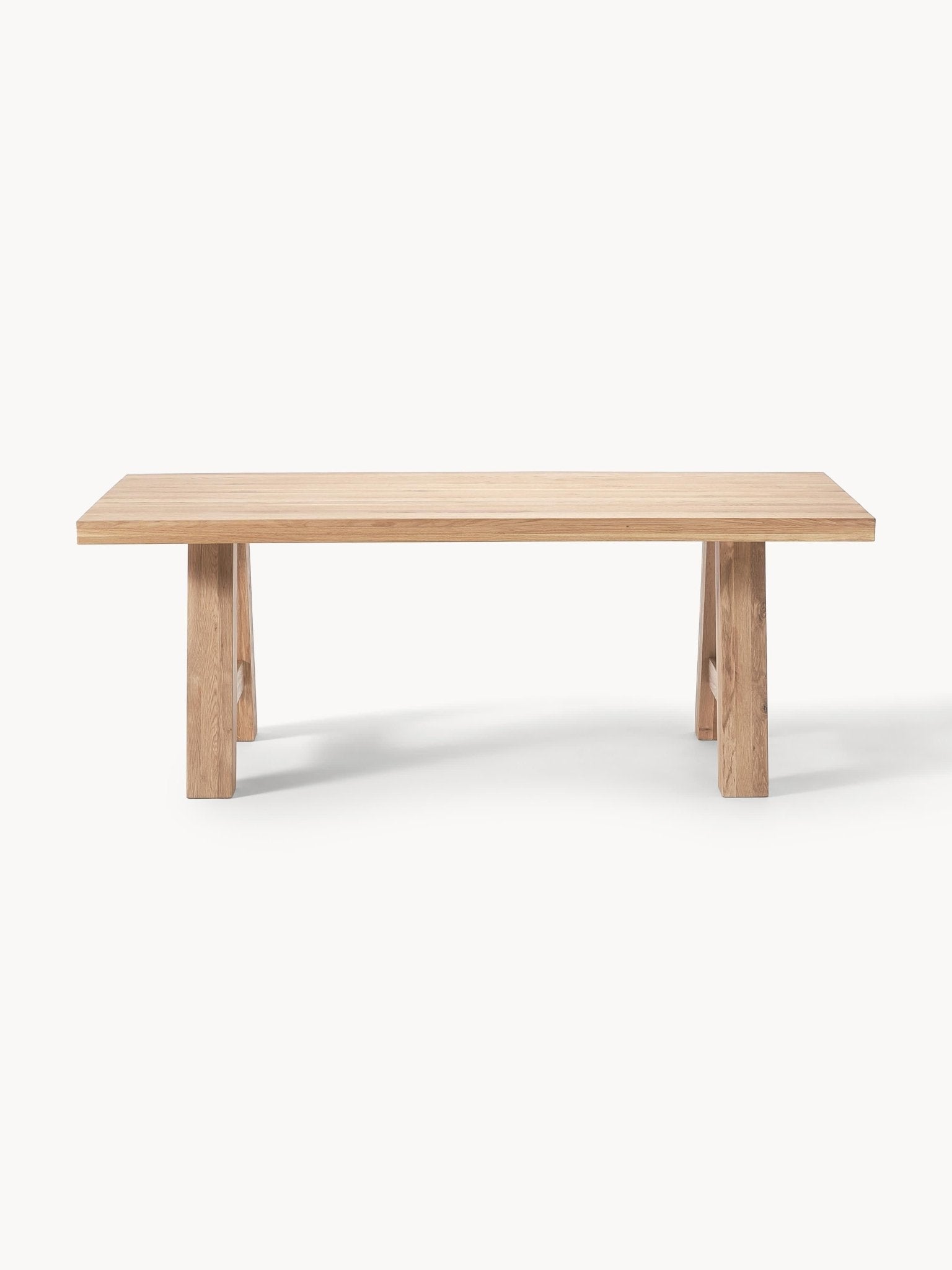 Ashton Masif Meşe Yemek Masası Doğal Yağlı Yüzey 200x100 cm - Velotti
