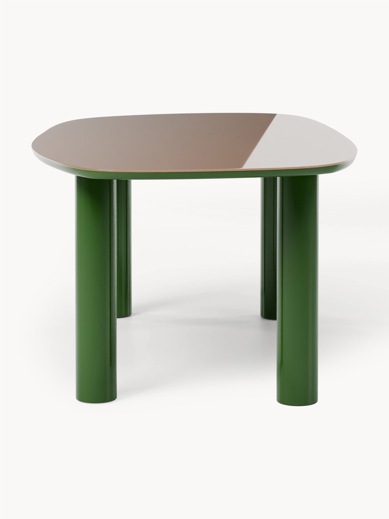 Beni Organik Yemek Masası Cam Üst Tablalı 200x110 cm - Velotti