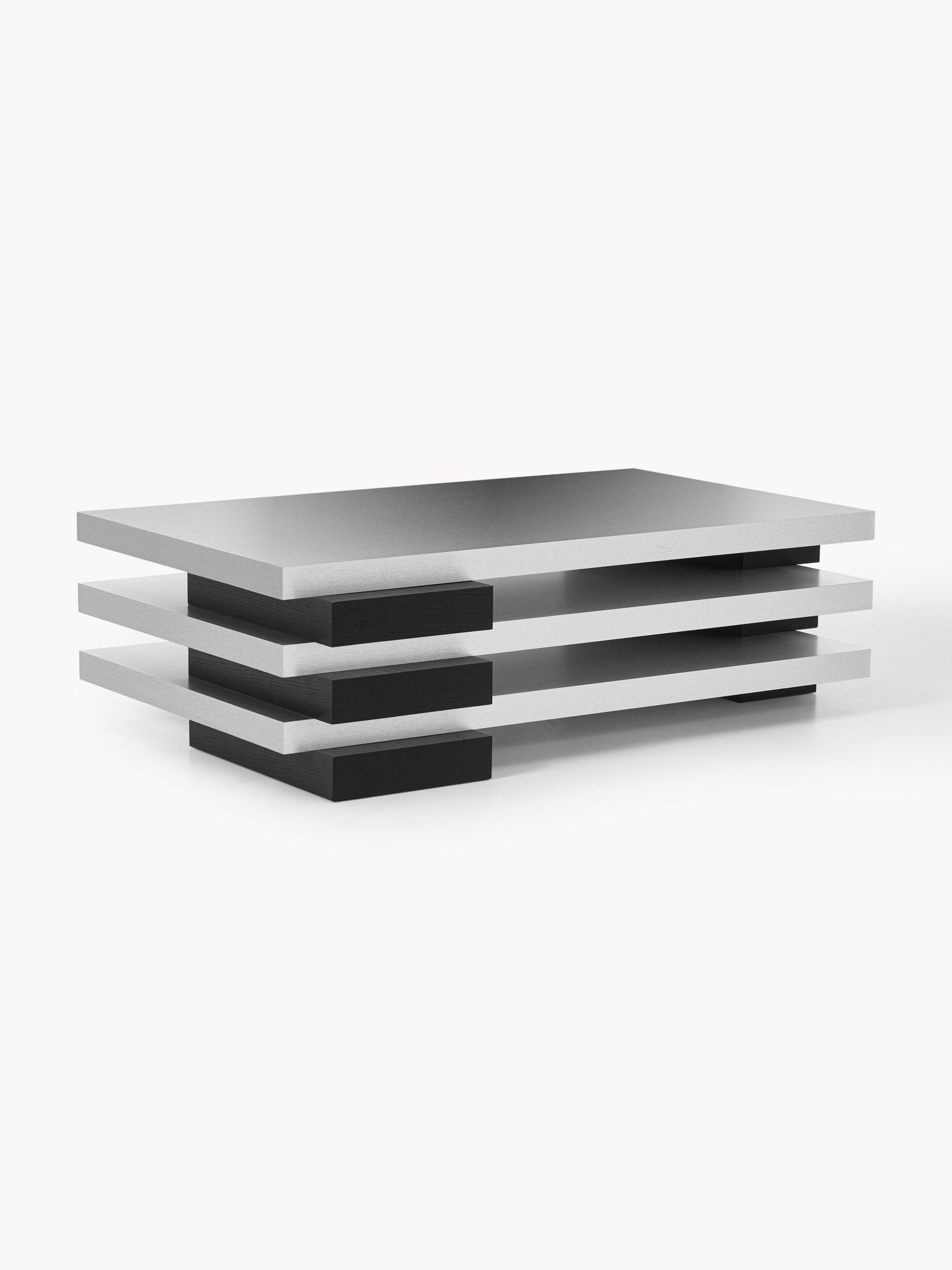 Blok Katmanlı Modern Orta Sehpa 120 cm - Velotti