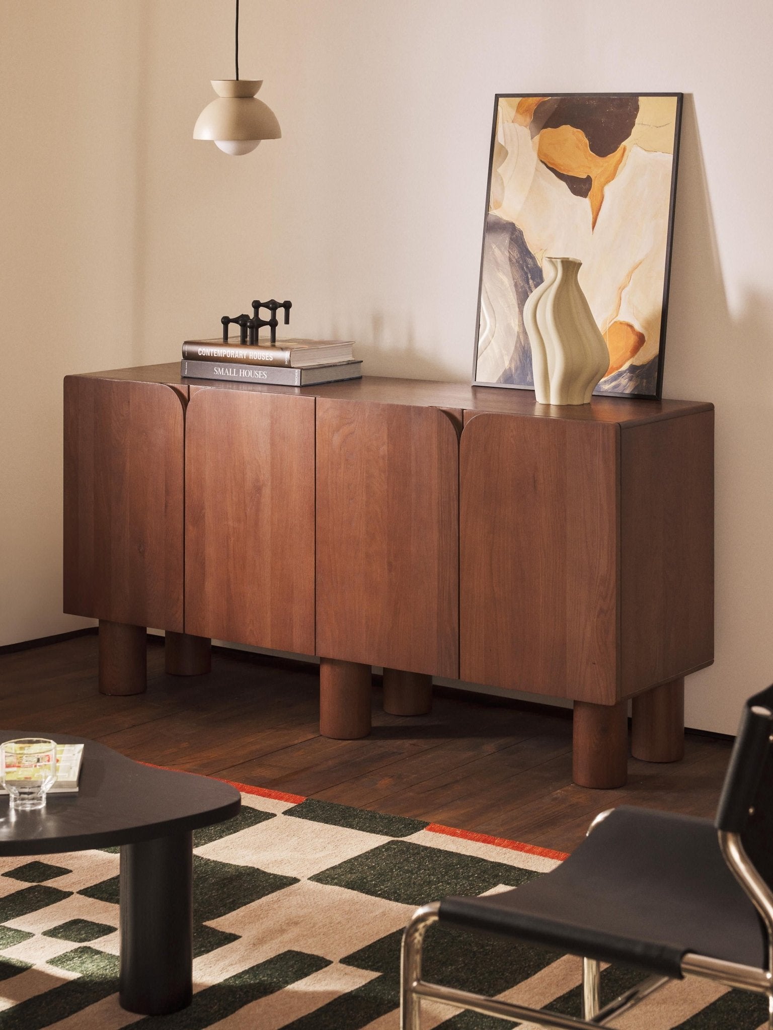 Cadi Masif Meşe Ahşap Dressoir 160 cm - Velotti