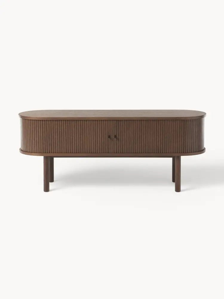 Calary Yivli Ön Yüzeyli Modern Ahşap TV Ünitesi 138cm - Velotti