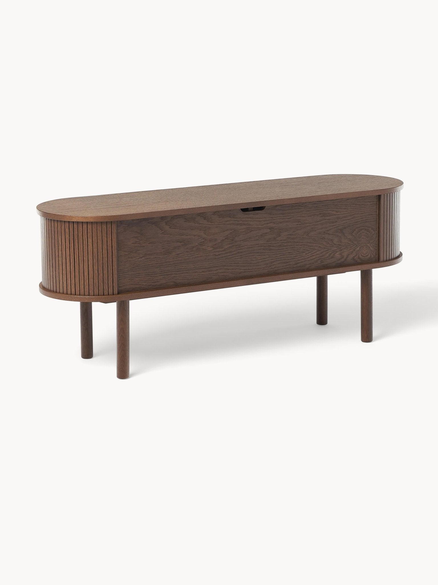 Calary Yivli Ön Yüzeyli Modern Ahşap TV Ünitesi 138cm - Velotti