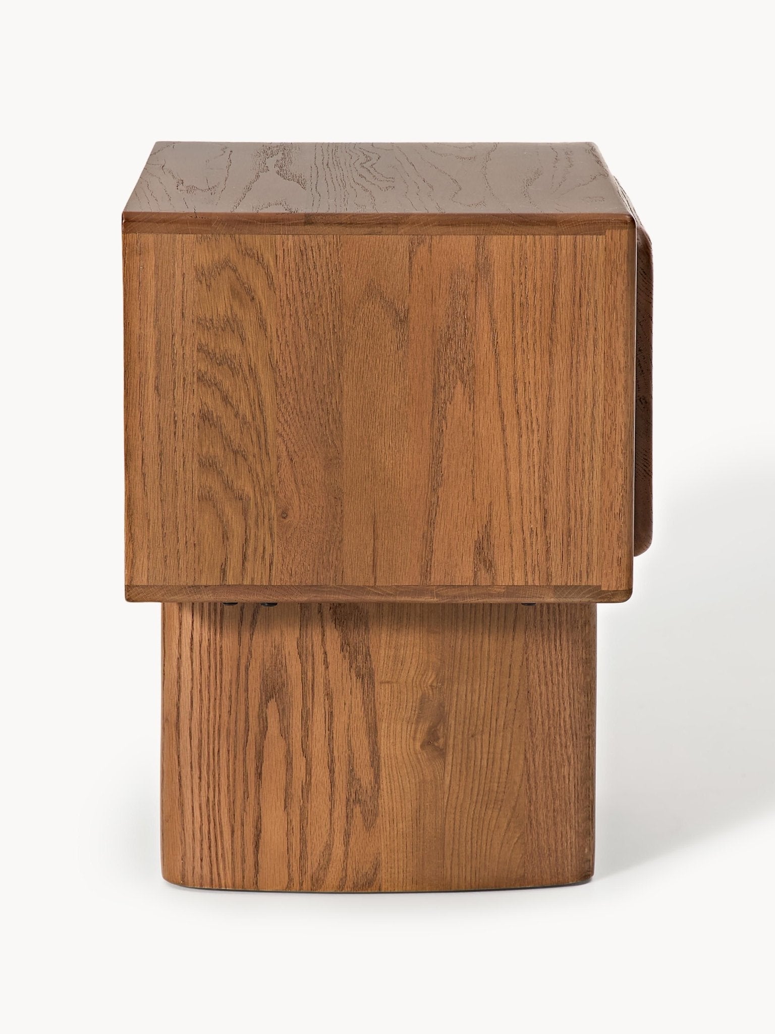 Chandler Masif Meşe Ahşap Komodin 50x55 cm - Velotti