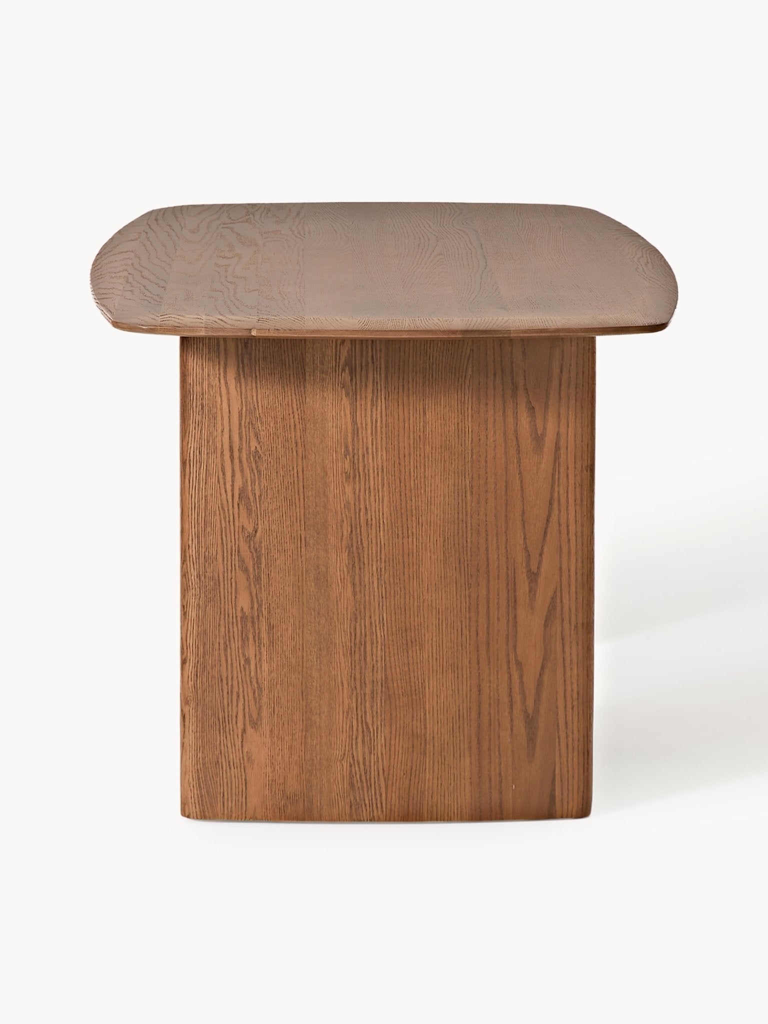 Chandler Masif Meşe Yemek Masası 180x90cm Modern Tasarım Doğal Doku - Velotti
