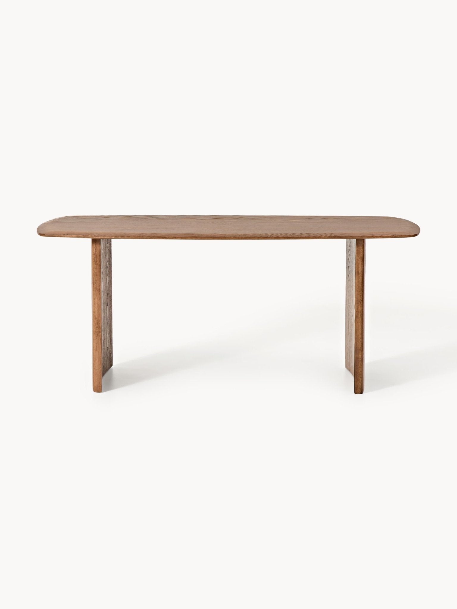 Chandler Masif Meşe Yemek Masası 180x90cm Modern Tasarım Doğal Doku - Velotti