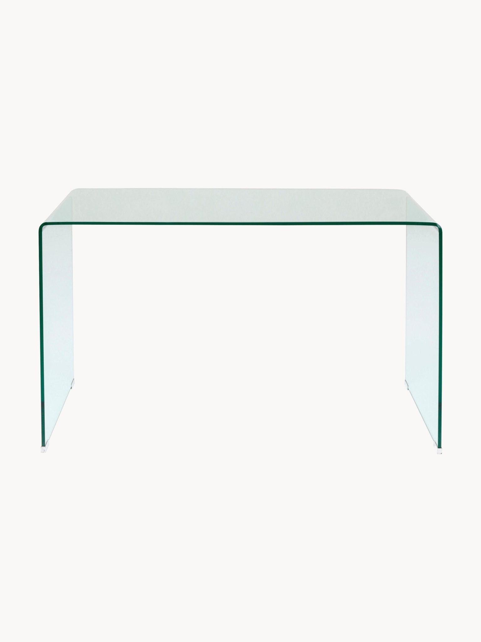 Club Cam Çalışma Masası Modern Minimalist 125cm Şeffaf Tasarım - Velotti