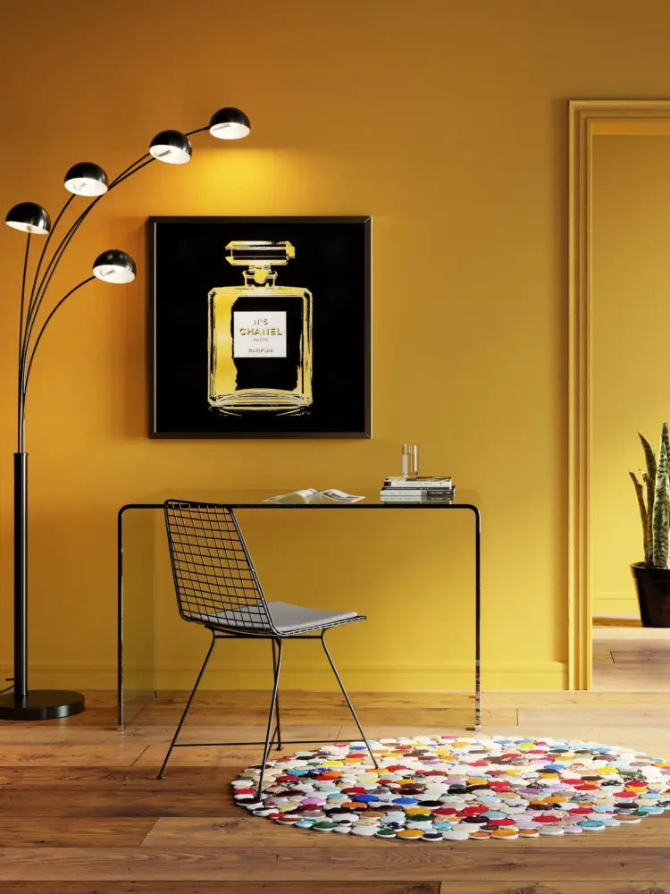 Club Cam Çalışma Masası Modern Minimalist 125cm Şeffaf Tasarım - Velotti
