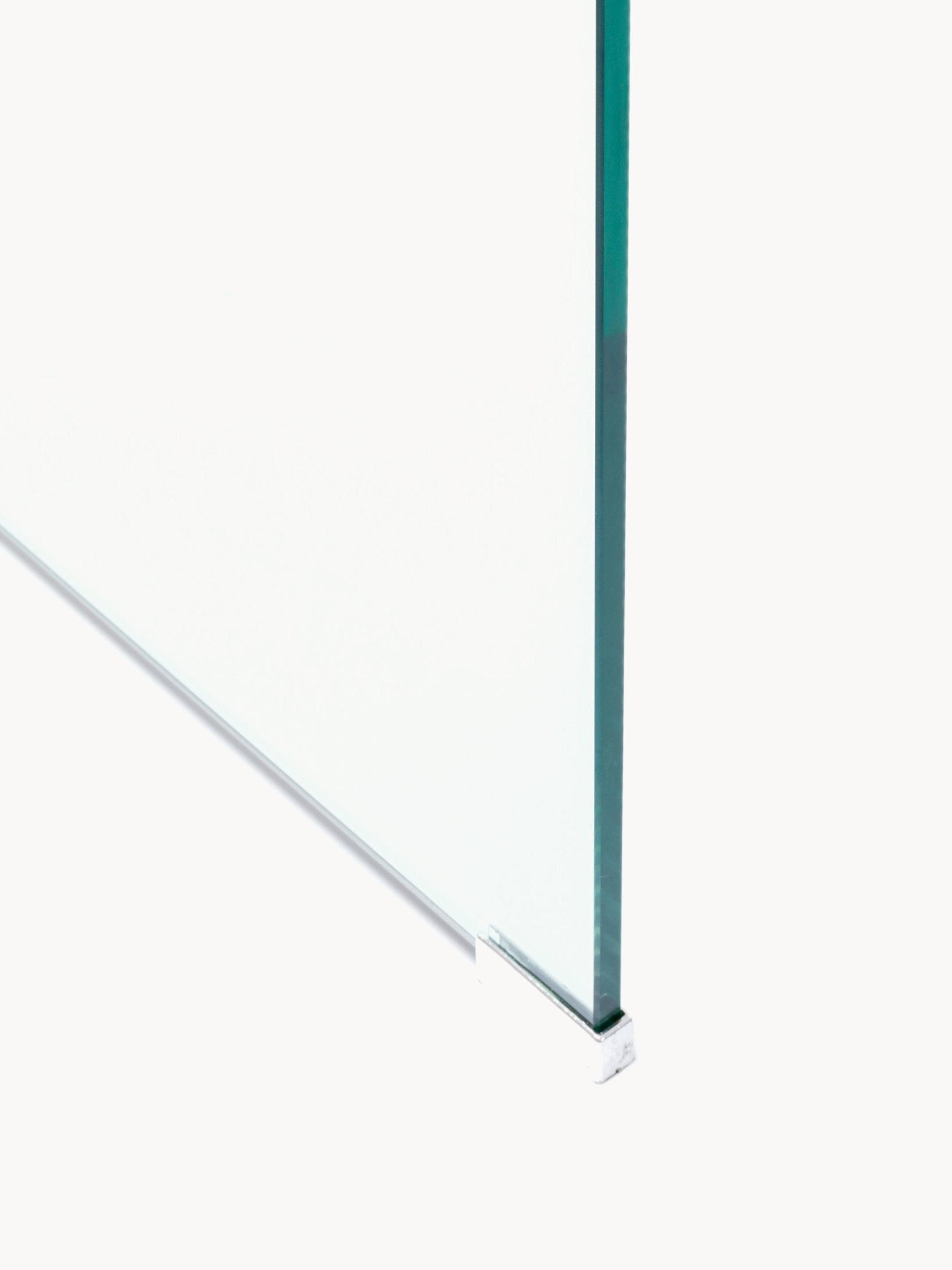 Club Cam Çalışma Masası Modern Minimalist 125cm Şeffaf Tasarım - Velotti