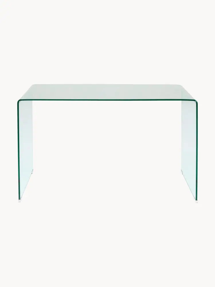 Club Cam Çalışma Masası Modern Minimalist 125cm Şeffaf Tasarım - Velotti