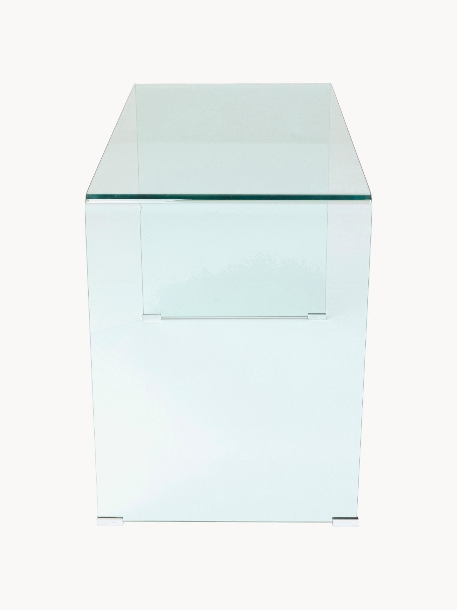 Club Cam Çalışma Masası Modern Minimalist 125cm Şeffaf Tasarım - Velotti