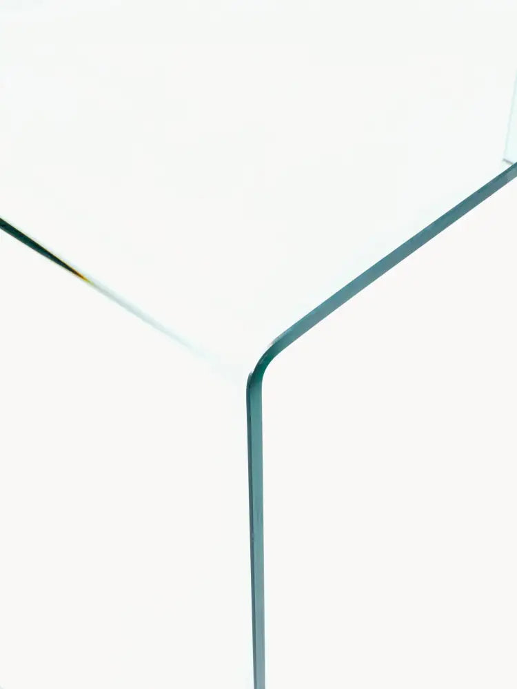 Club Cam Çalışma Masası Modern Minimalist 125cm Şeffaf Tasarım - Velotti