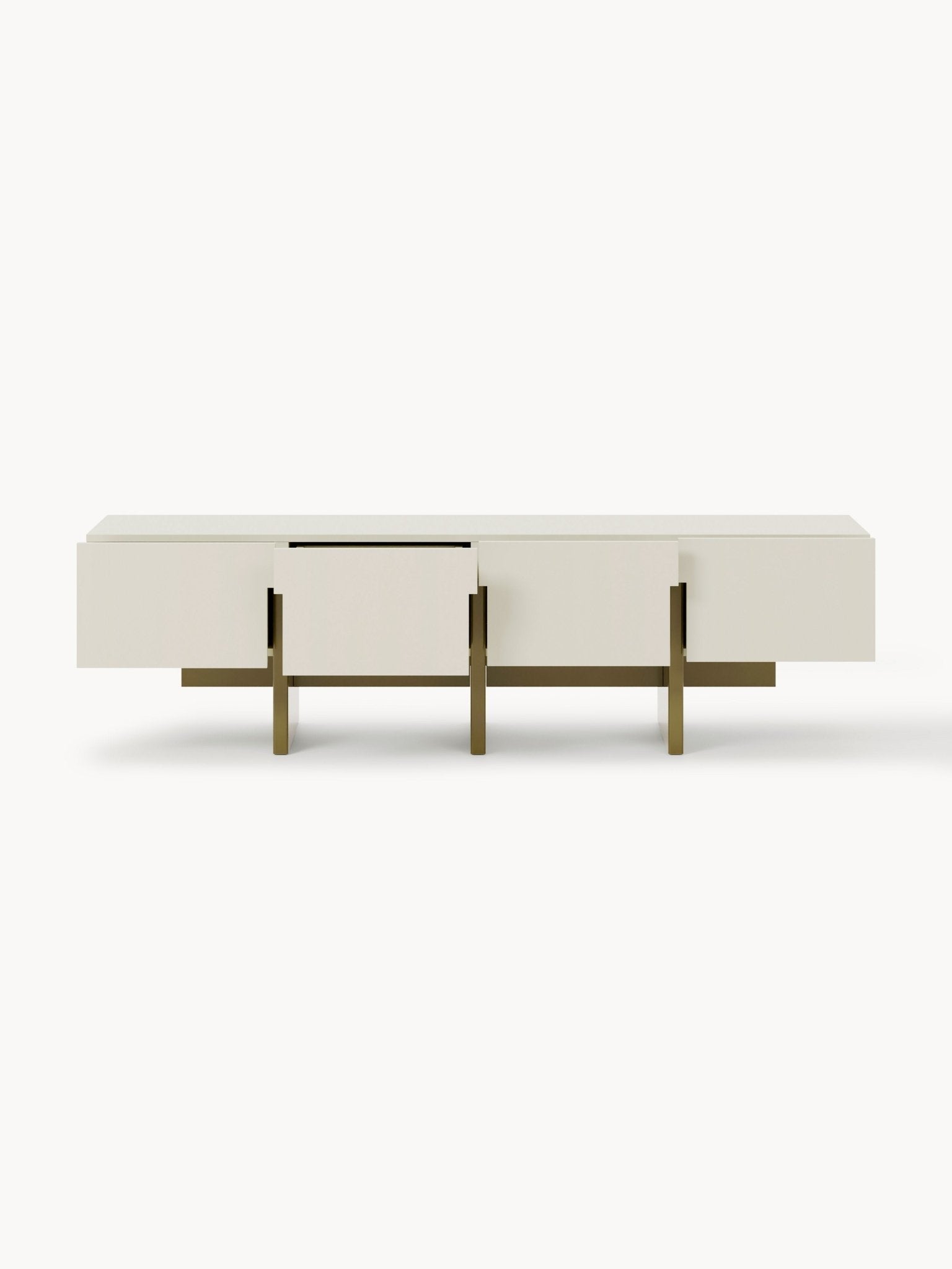 Dado Ahşap TV Ünitesi Modern Geometrik Tasarım 180 cm - Velotti