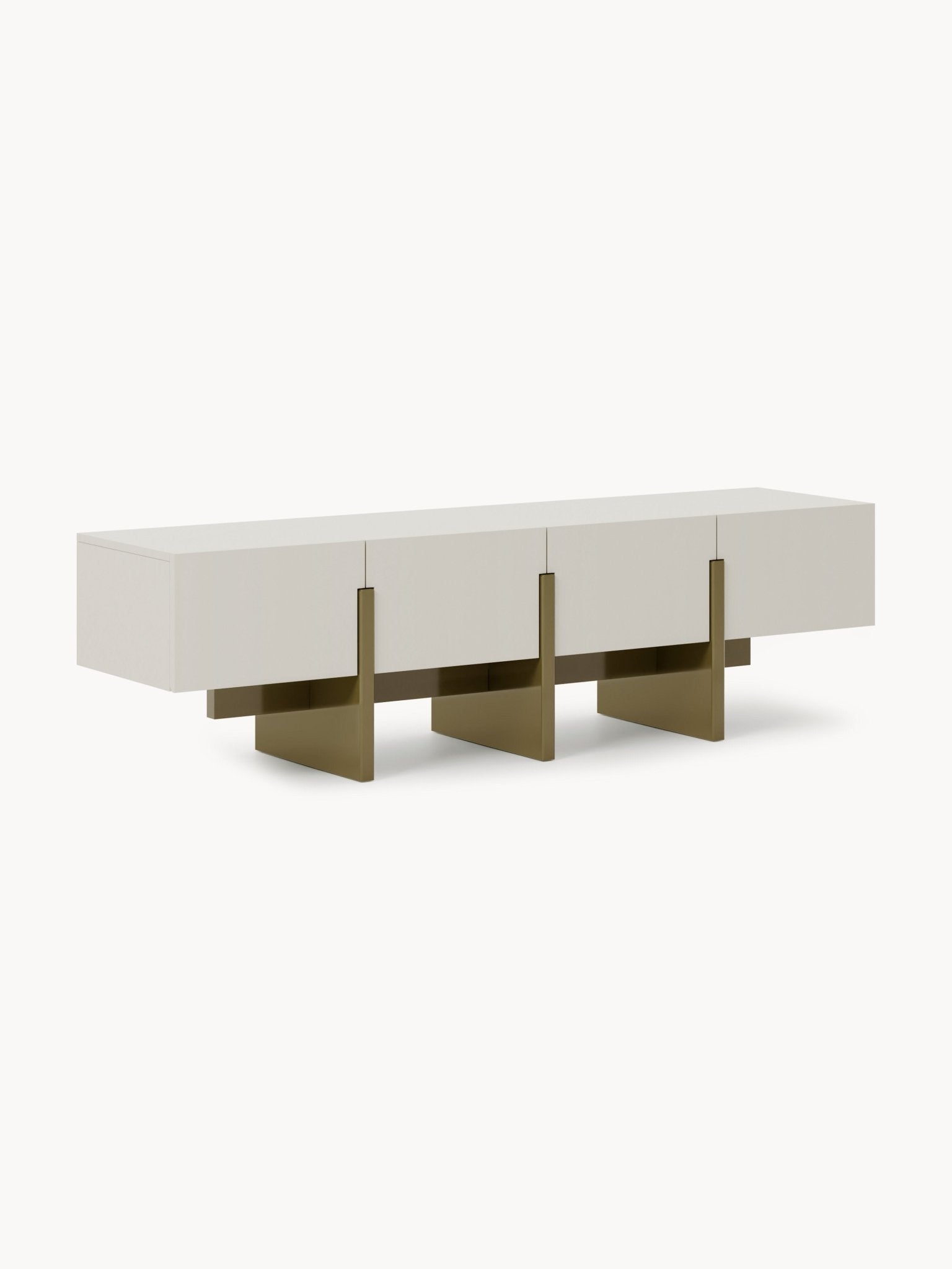 Dado Ahşap TV Ünitesi Modern Geometrik Tasarım 180 cm - Velotti