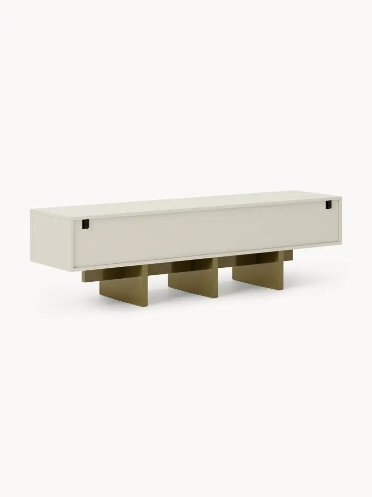 Dado Ahşap TV Ünitesi Modern Geometrik Tasarım 180 cm - Velotti