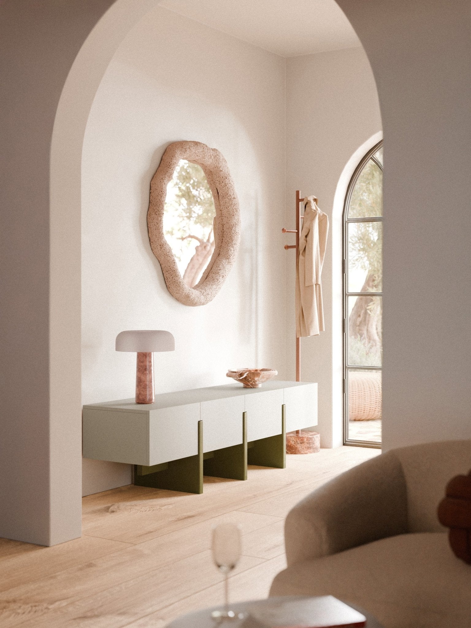 Dado Ahşap TV Ünitesi Modern Geometrik Tasarım 180 cm - Velotti