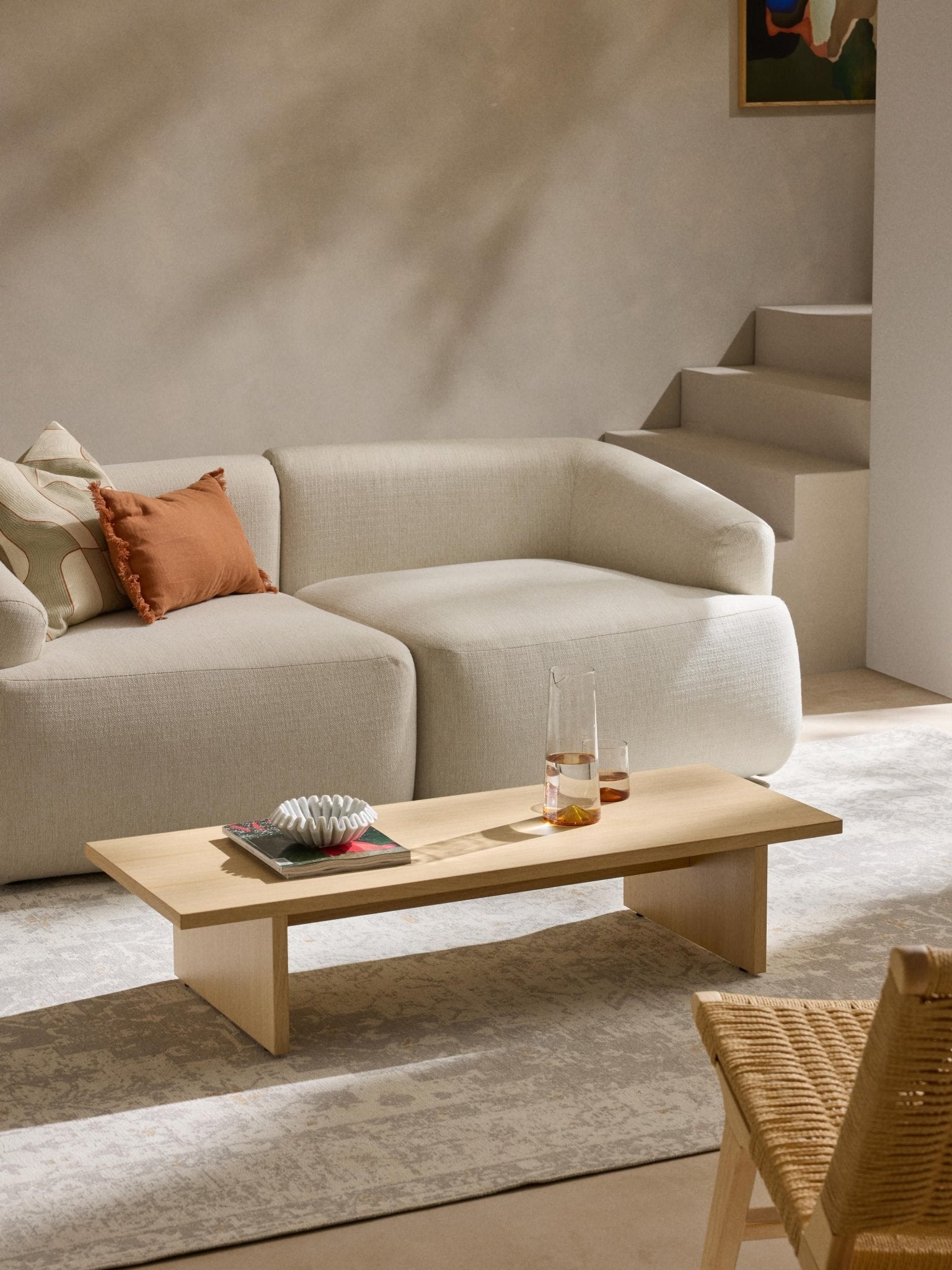 Dako Ahşap Alçak Sehpa 120 cm - Velotti