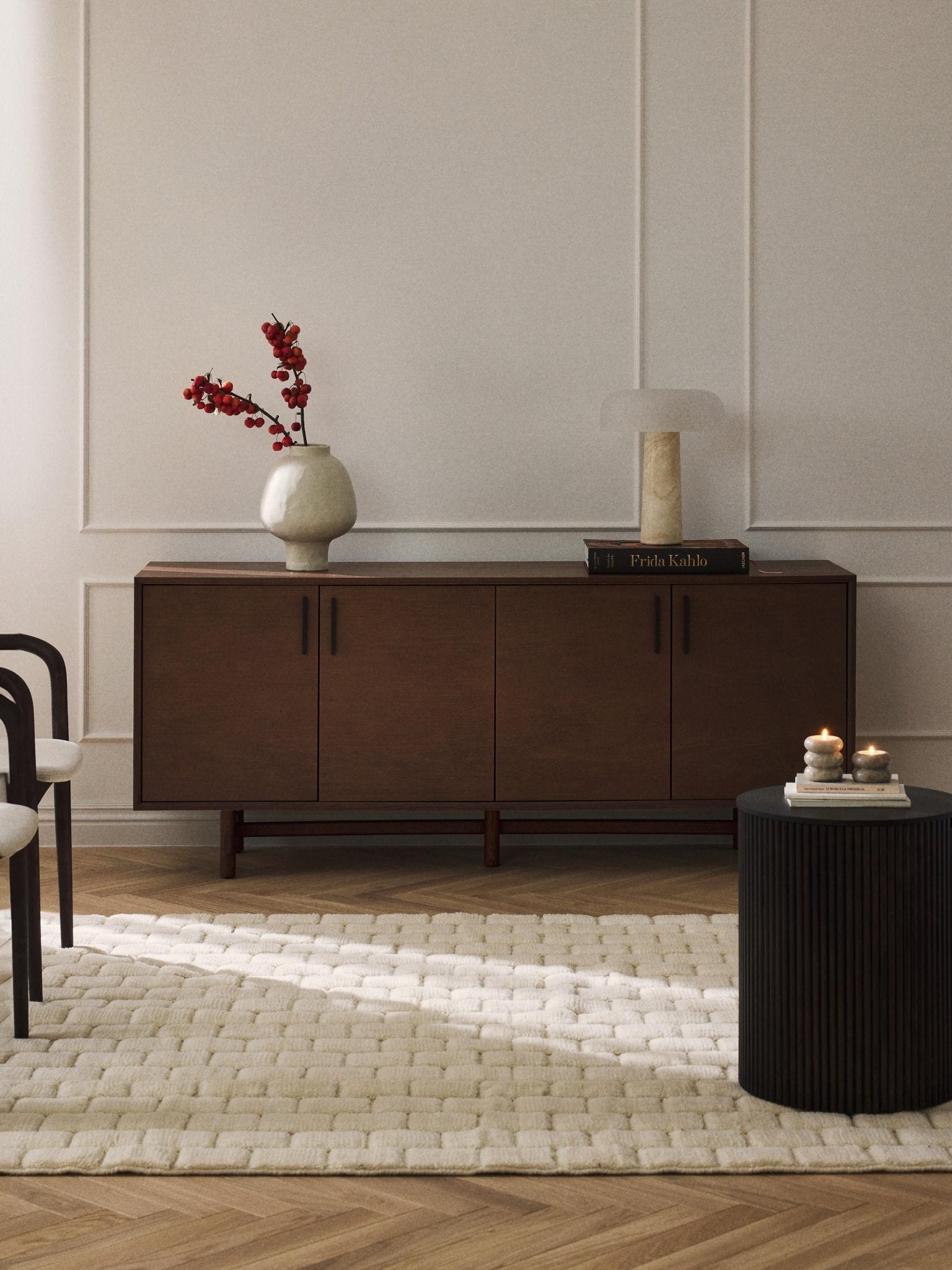 Diana Meşe Ağacı Dressoir 180 cm Modern İskandinav Tasarım - Velotti