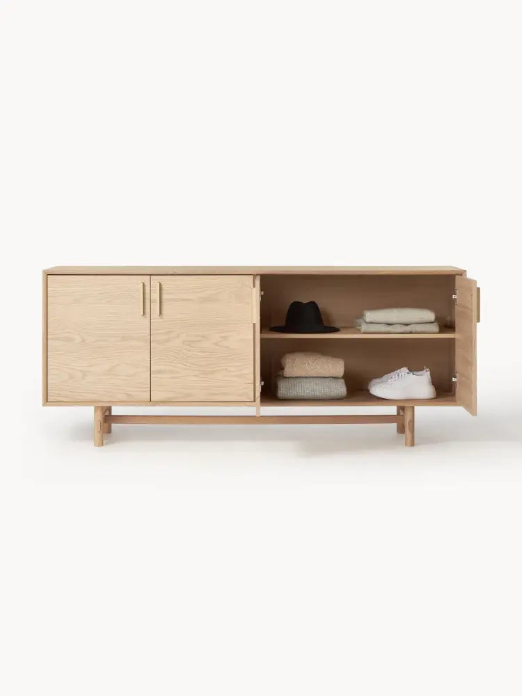 Diana Meşe Dressoir 180 cm Modern Lüks Depolama Ünitesi - Velotti