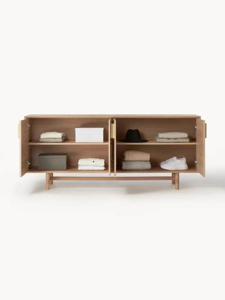 Diana Meşe Dressoir 180 cm Modern Lüks Depolama Ünitesi - Velotti