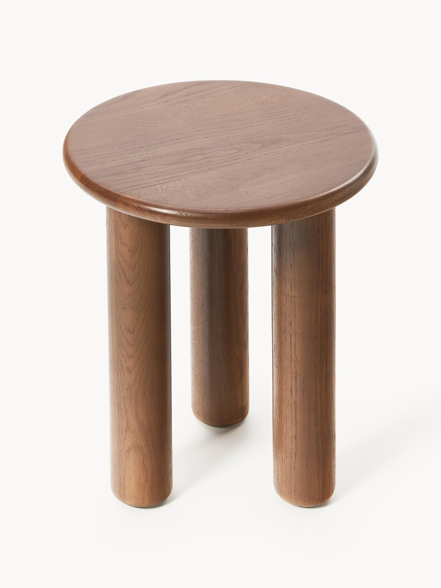 Didi Yuvarlak Masif Meşe Yan Sehpa 40 cm - Velotti