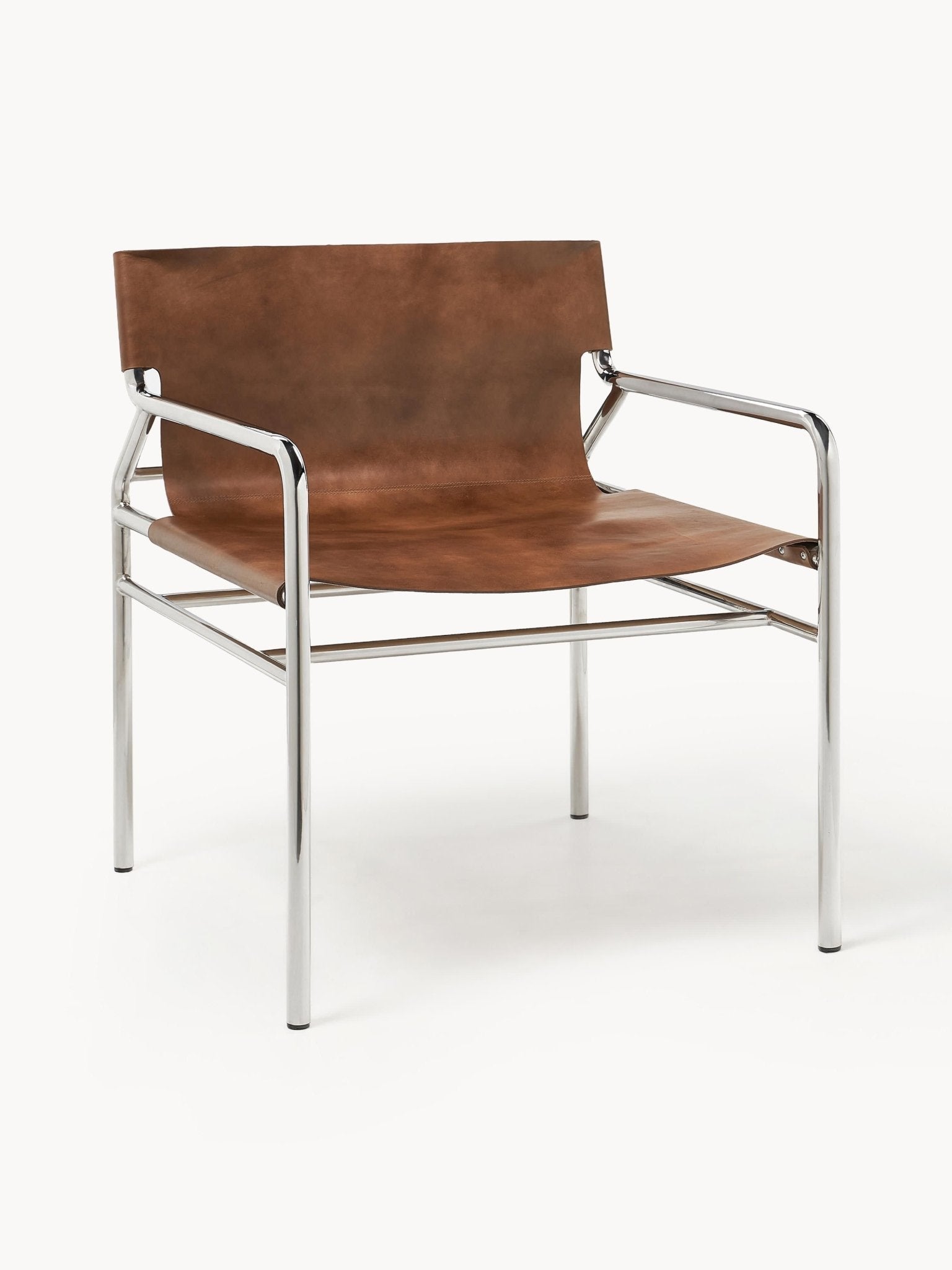Dion Lounge Koltuk %100 Deri Cilalı Metal Çerçeve - Velotti