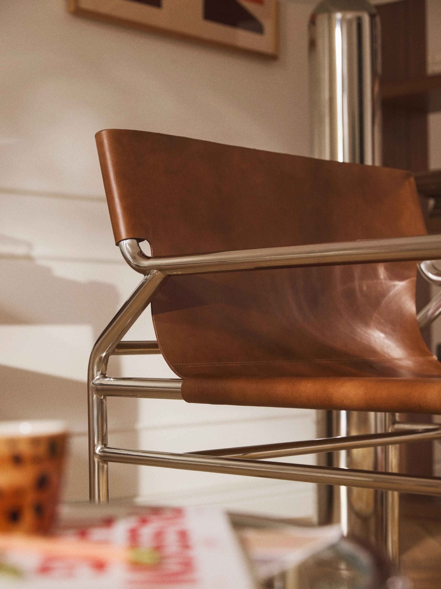 Dion Lounge Koltuk %100 Deri Cilalı Metal Çerçeve - Velotti