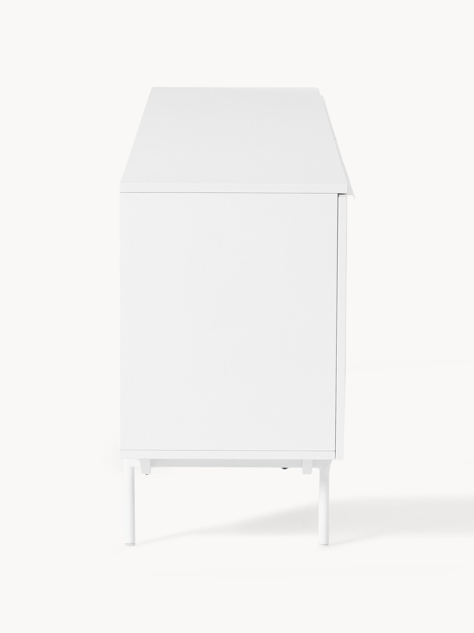 Elona 240 cm Büyük Konsol Mat Beyaz Modern Tasarım - Velotti