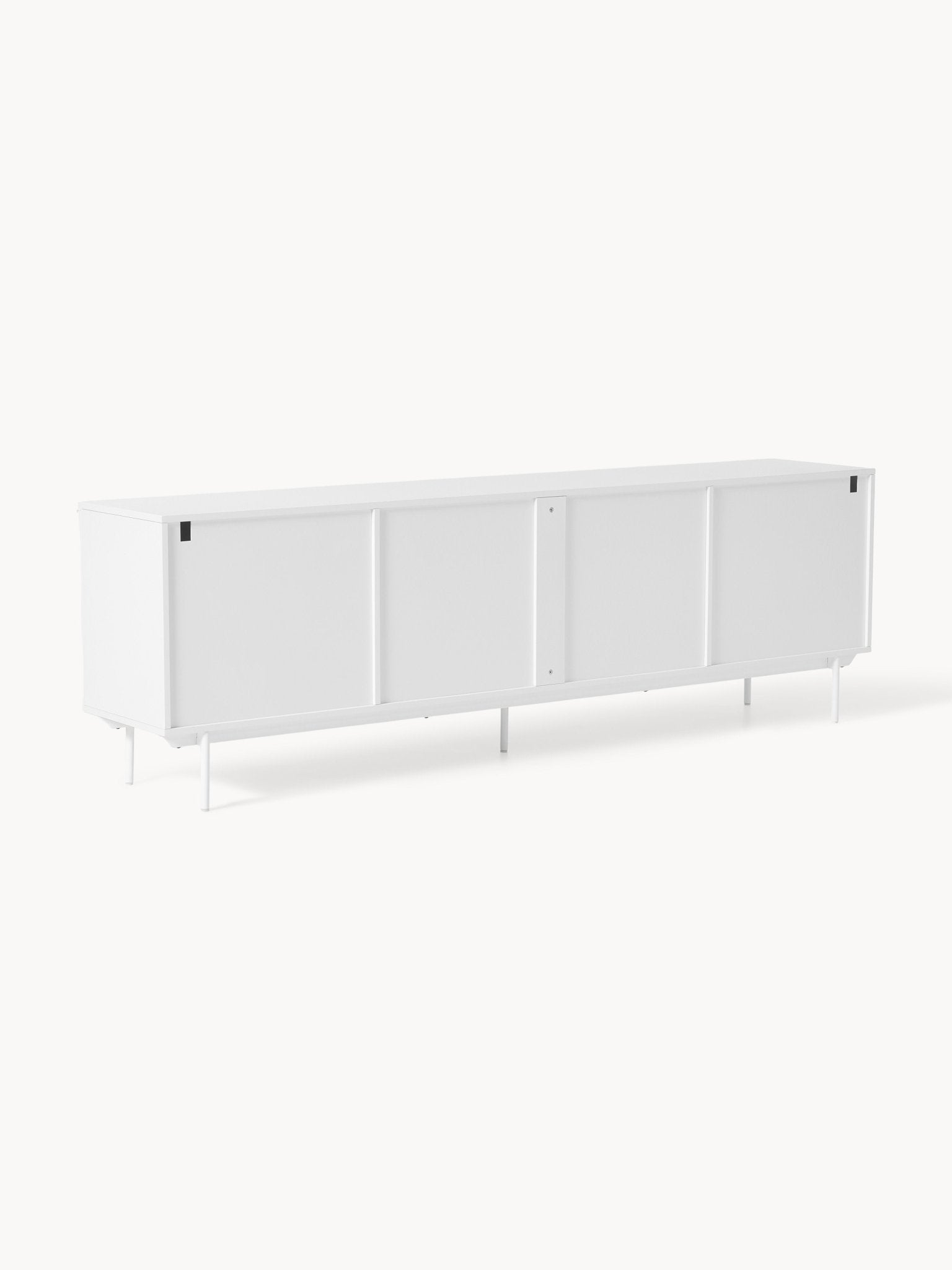 Elona 240 cm Büyük Konsol Mat Beyaz Modern Tasarım - Velotti