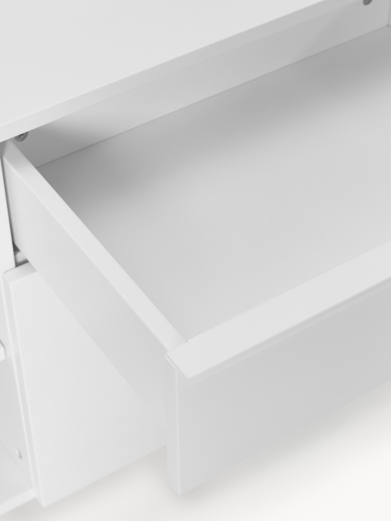 Elona 240 cm Büyük Konsol Mat Beyaz Modern Tasarım - Velotti