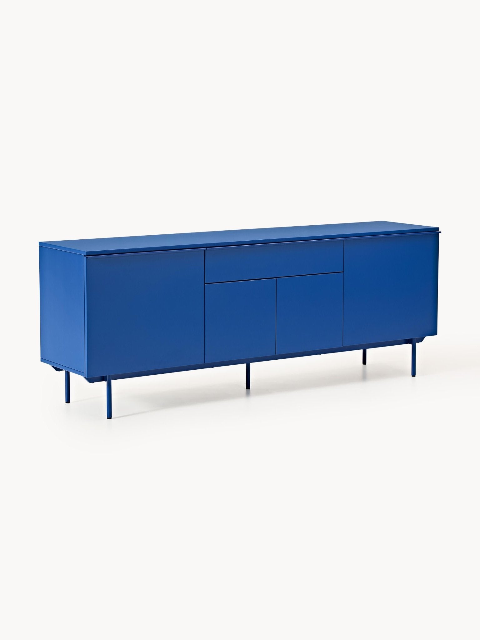 Elona Modern Dressoir Mat Kraliyet Mavisi - Velotti