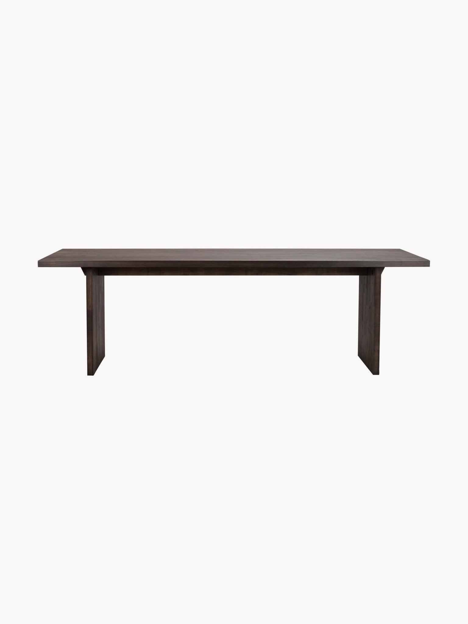 Emmett Masif Meşe Yemek Masası 240x95cm Koyu Yağlı - Velotti
