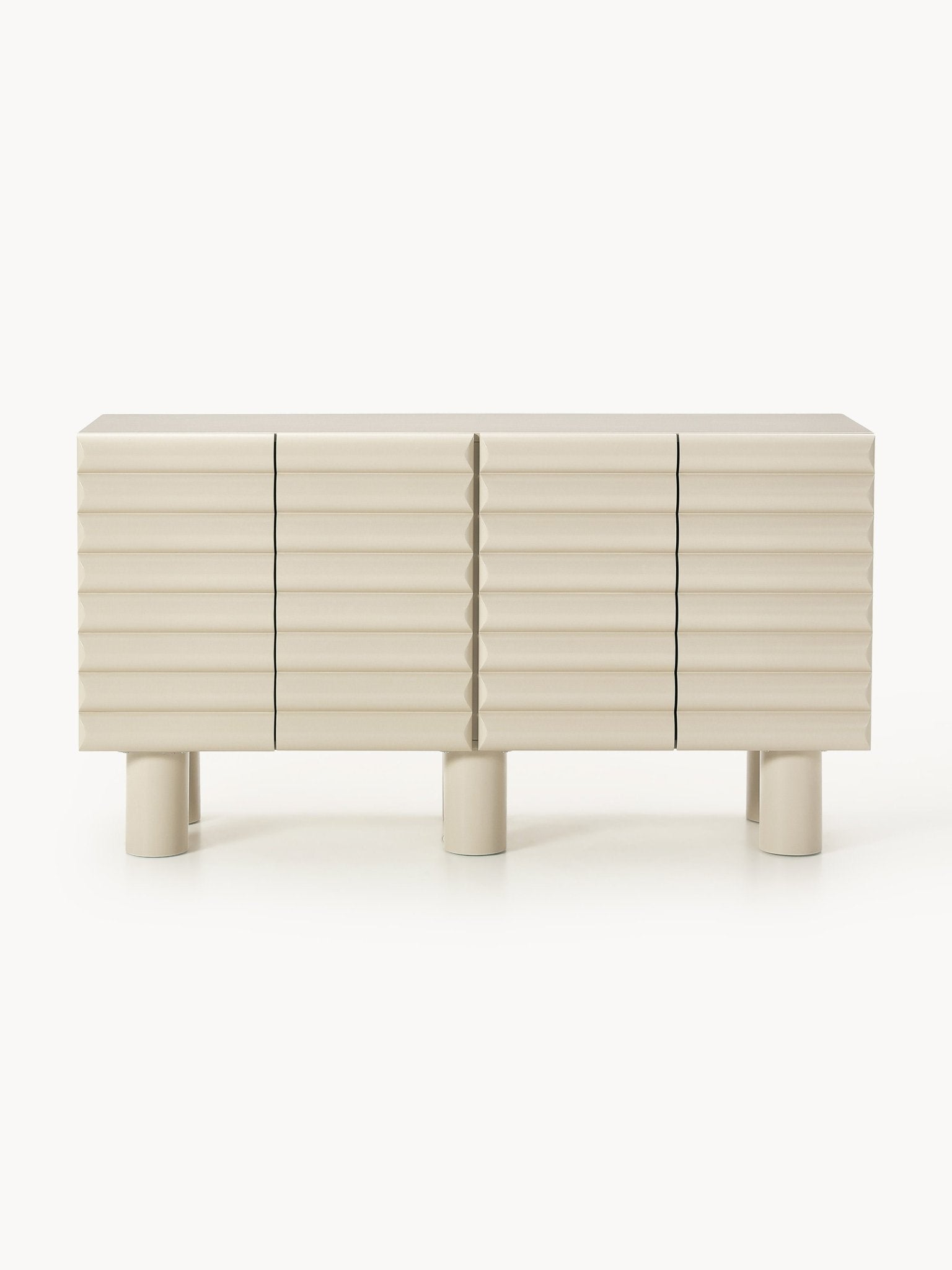 Fana Konsol 150 cm Modern Tasarım Bej MDF - Velotti