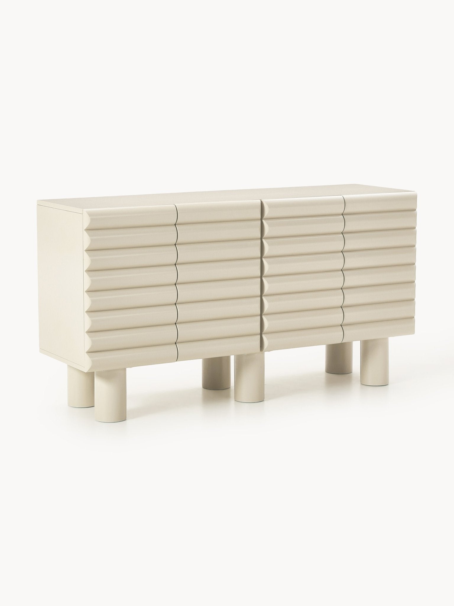 Fana Konsol 150 cm Modern Tasarım Bej MDF - Velotti
