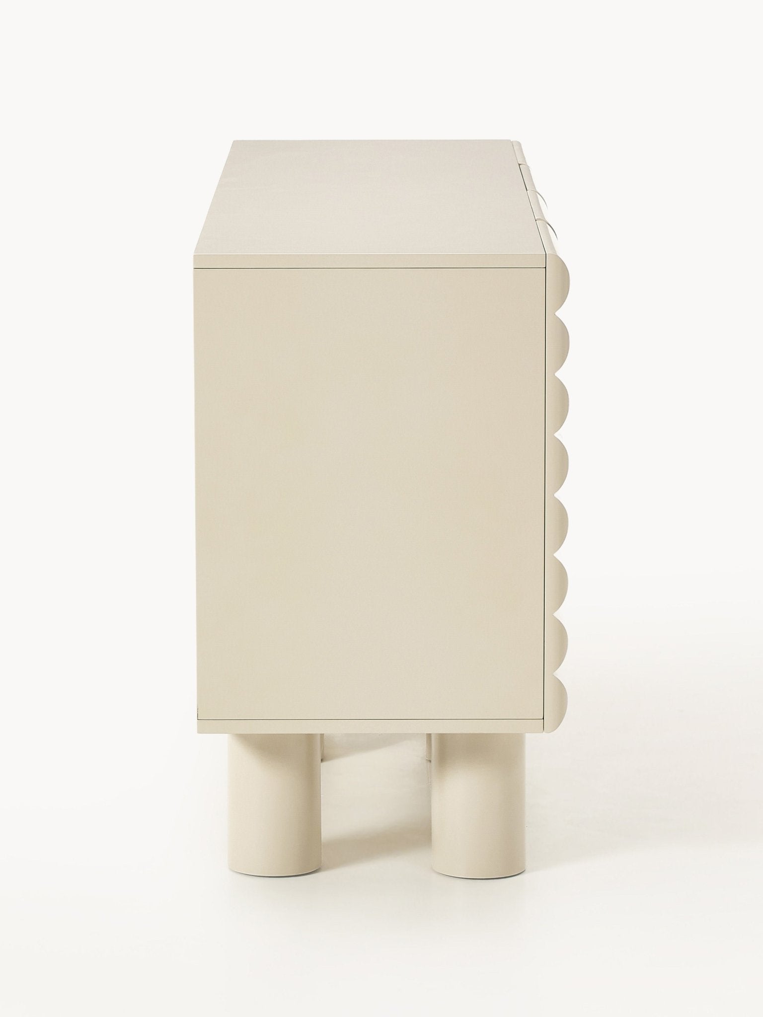 Fana Konsol 150 cm Modern Tasarım Bej MDF - Velotti