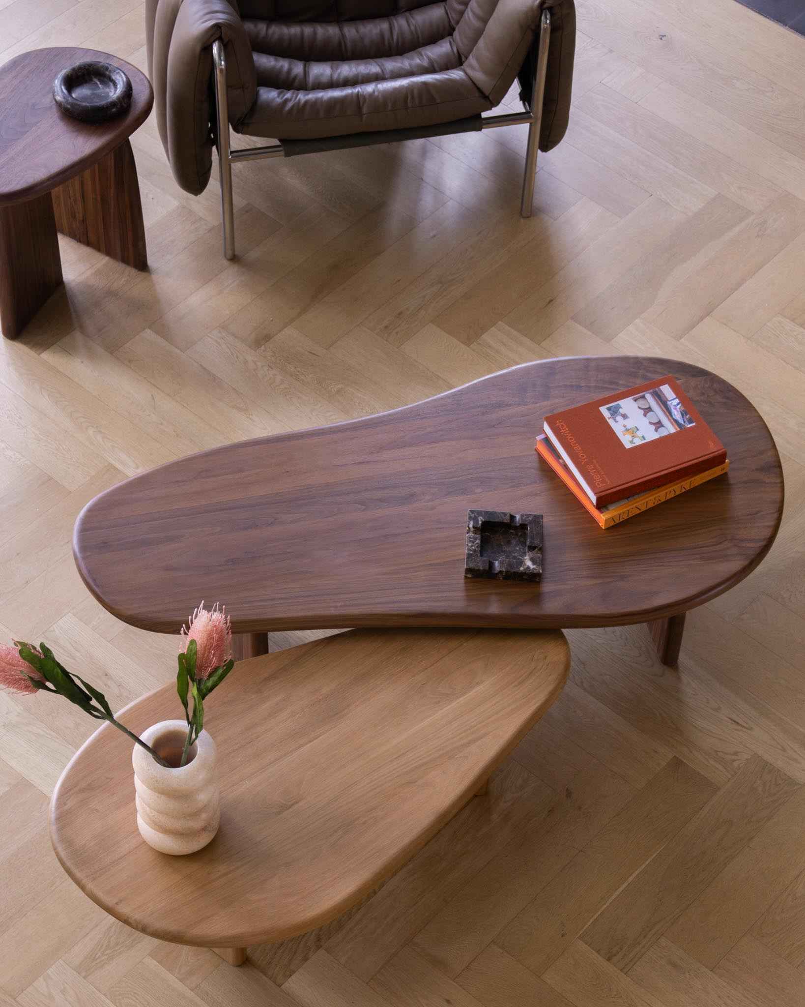 Masif Meşe Orta Sehpa Modern Tasarım