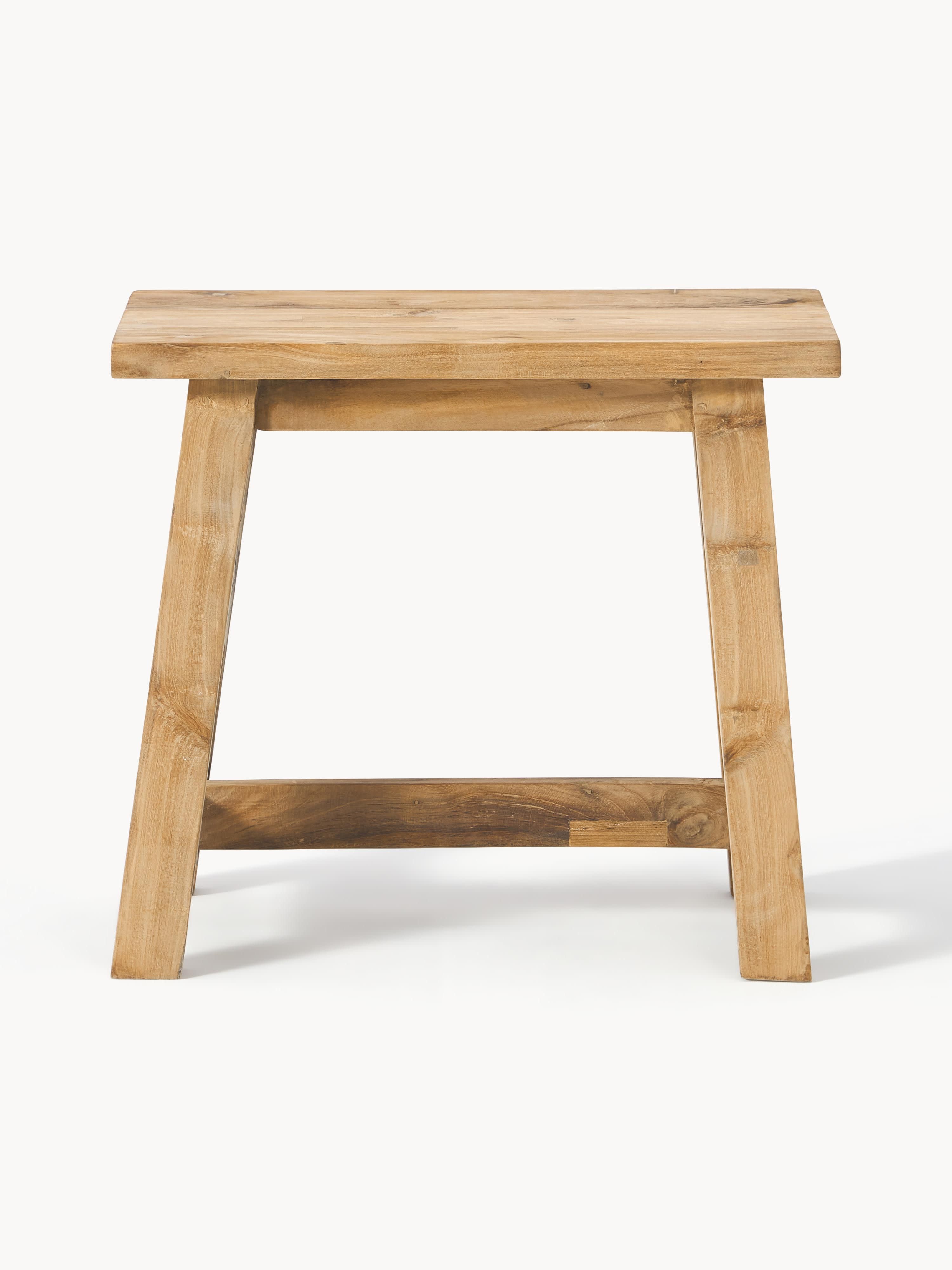 Lawas Geri Dönüştürülmüş Teak Ahşap Tabure 50cm