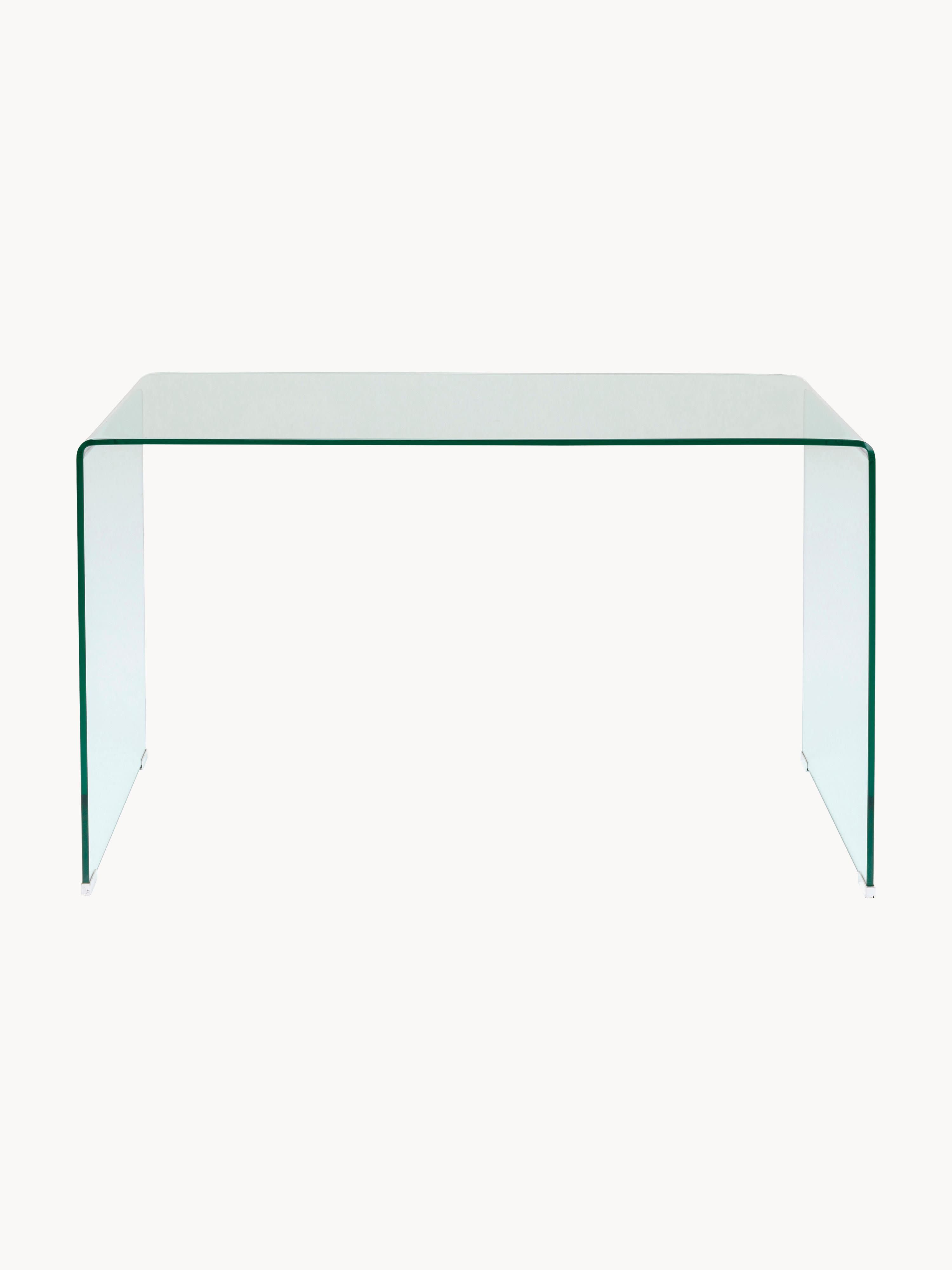 Club Cam Çalışma Masası Modern Minimalist 125cm Şeffaf Tasarım