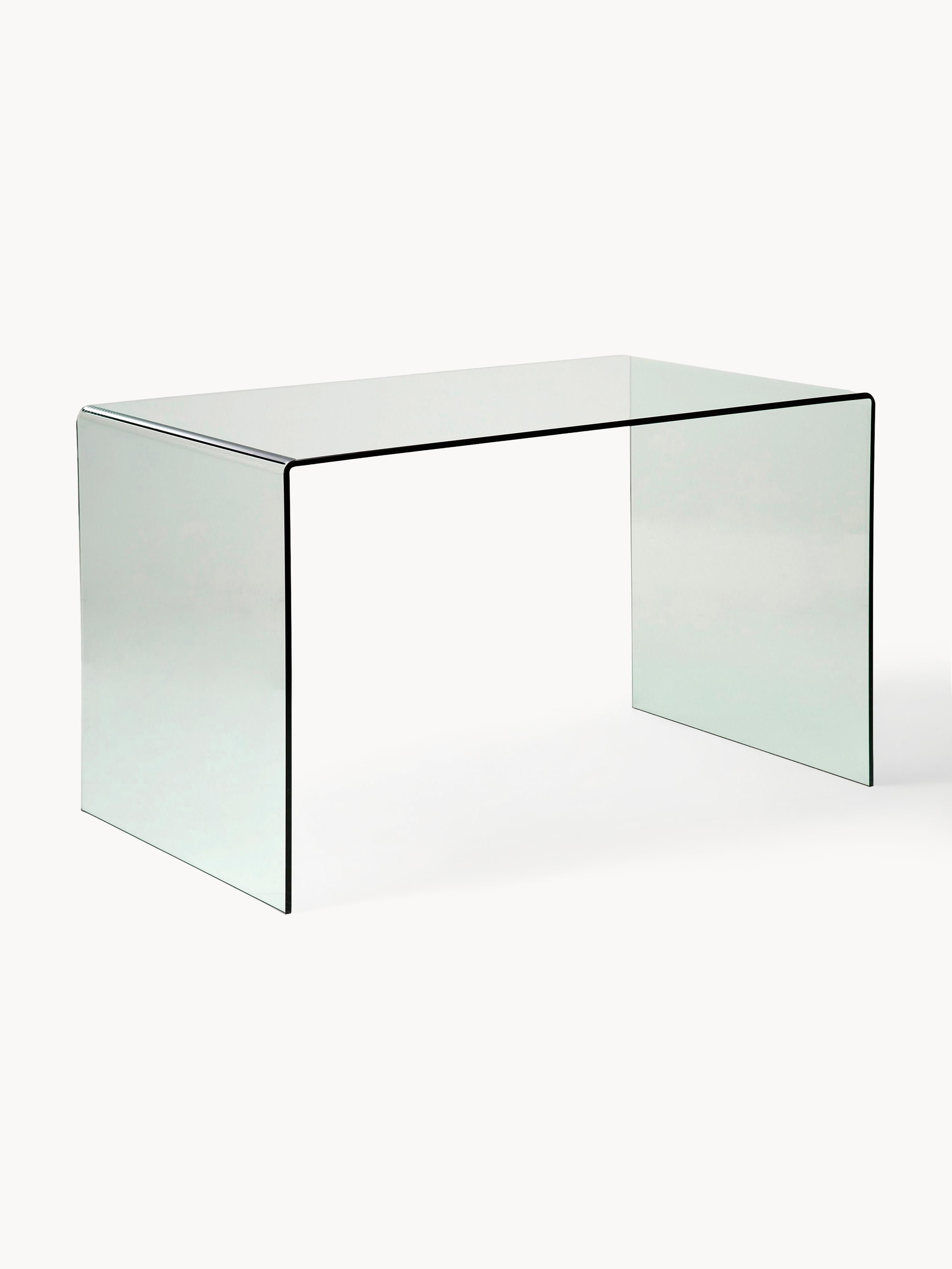 Club Cam Çalışma Masası Modern Minimalist 125cm Şeffaf Tasarım