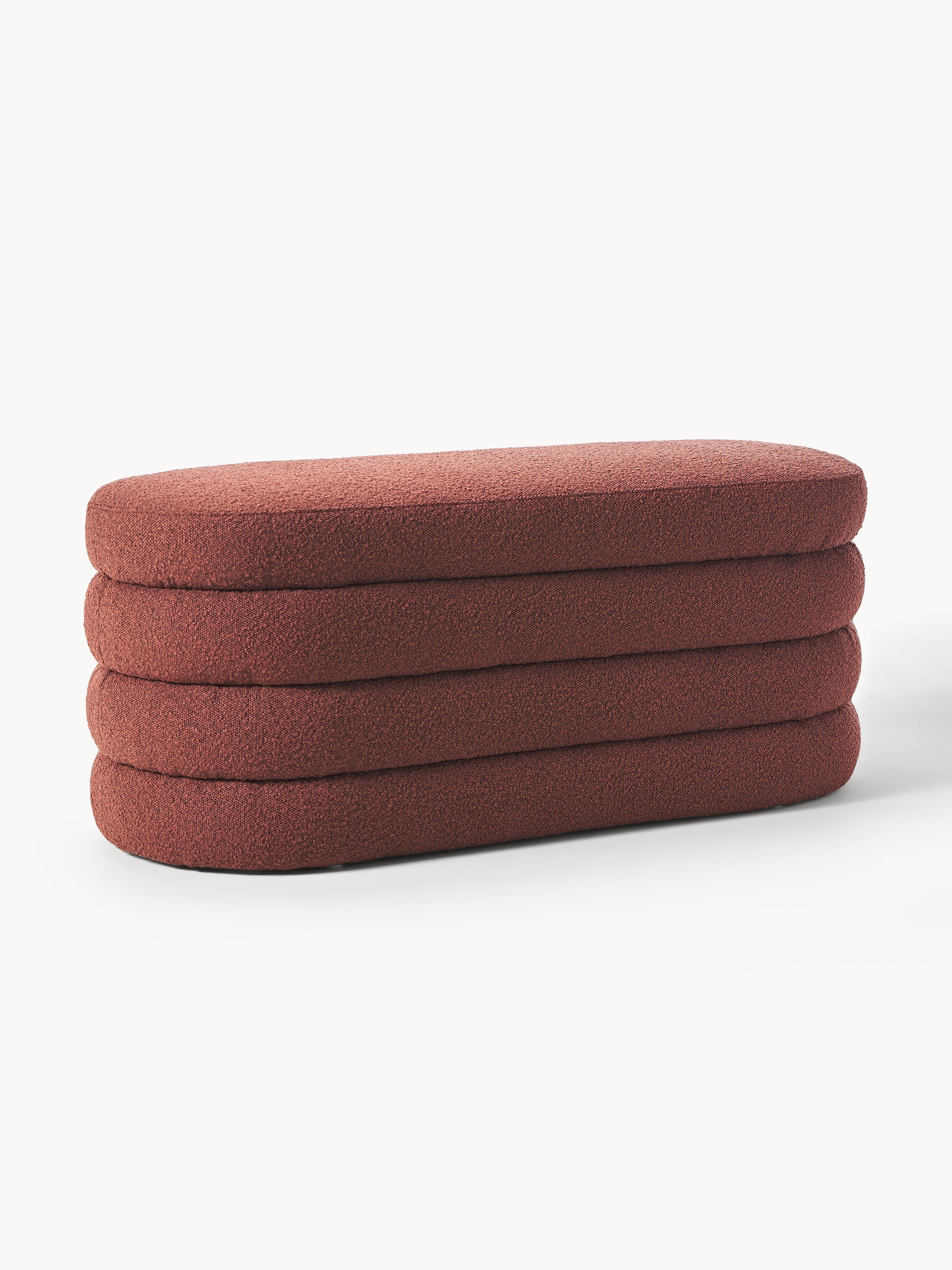 Alto Bouclé Döşemeli Bank - Lüks Makaron Tasarım