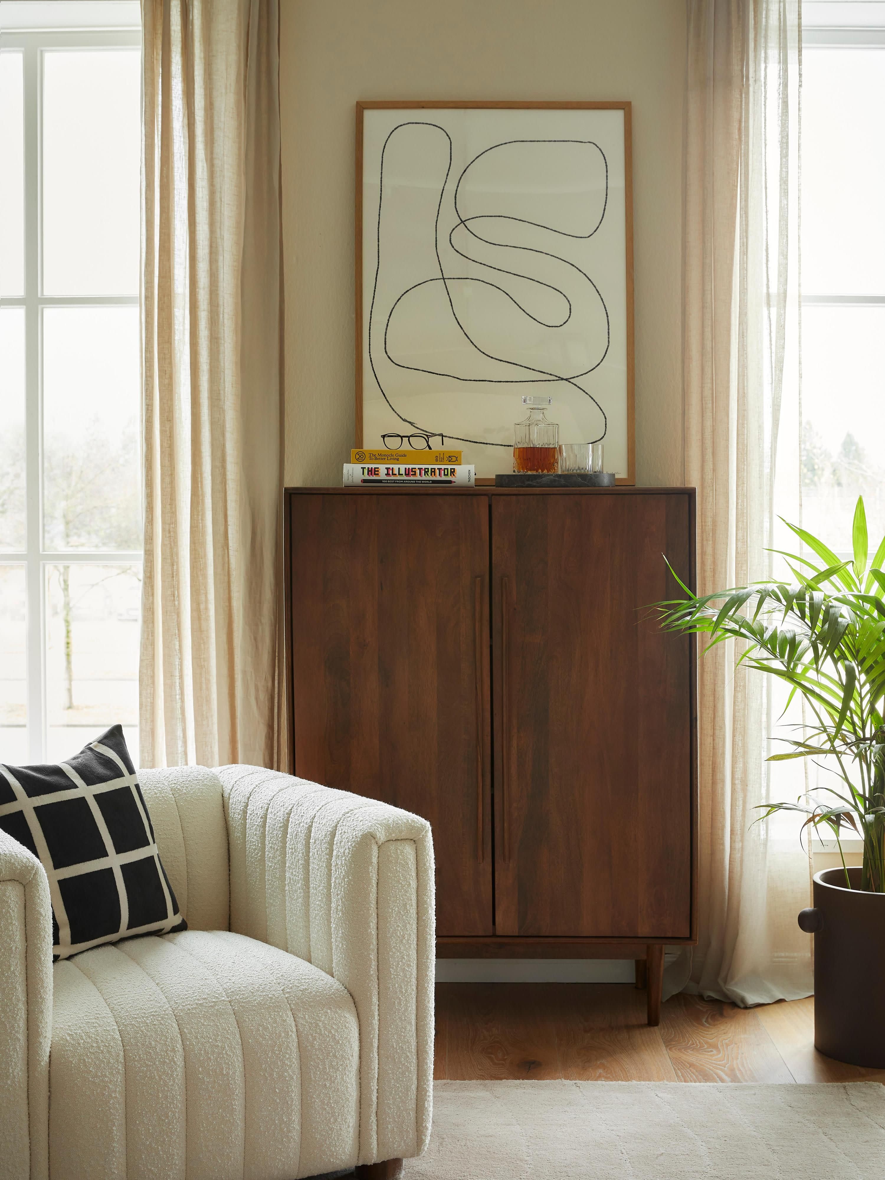 Paul Masif Mangooğacı Highboard 100x135cm