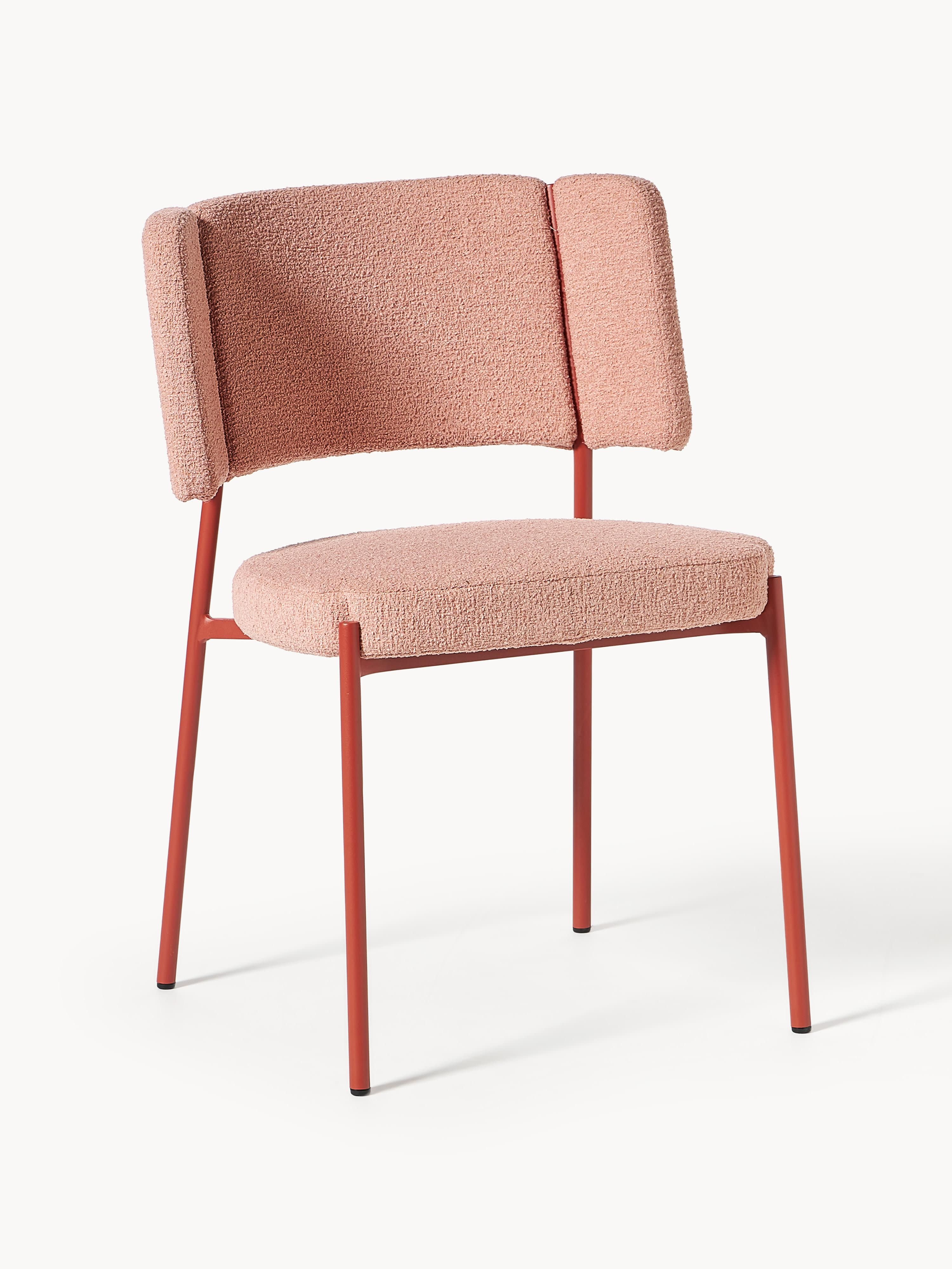 Samantha Bouclé Modern Yemek Sandalyesi 2'li Set